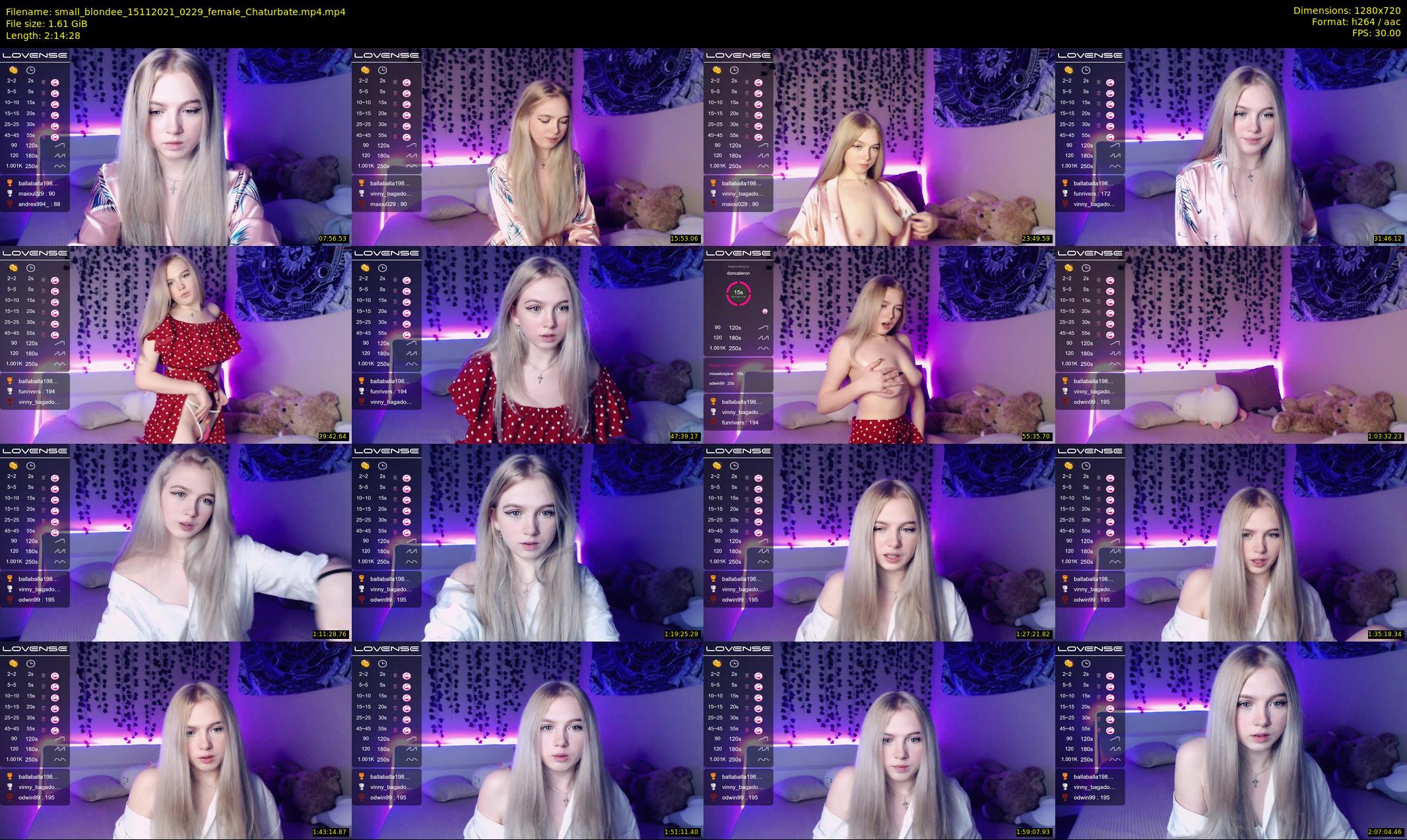 small_blondee — 135 minute Chaturbate female cam show recording, 720p, Nov 15, 2021
