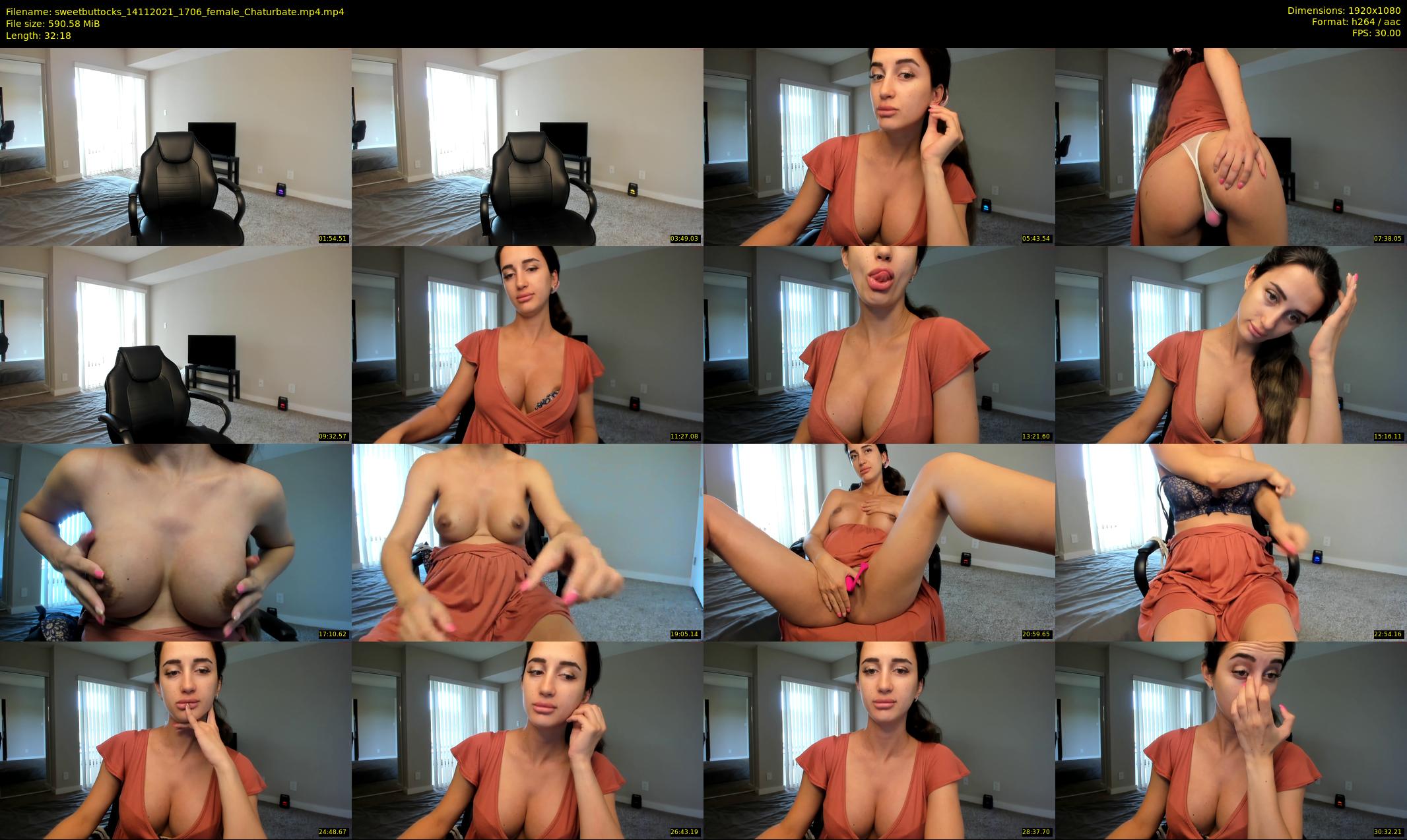 sweetbuttocks — 33 minute Chaturbate female cam show recording, 1080p, Nov 14, 2021