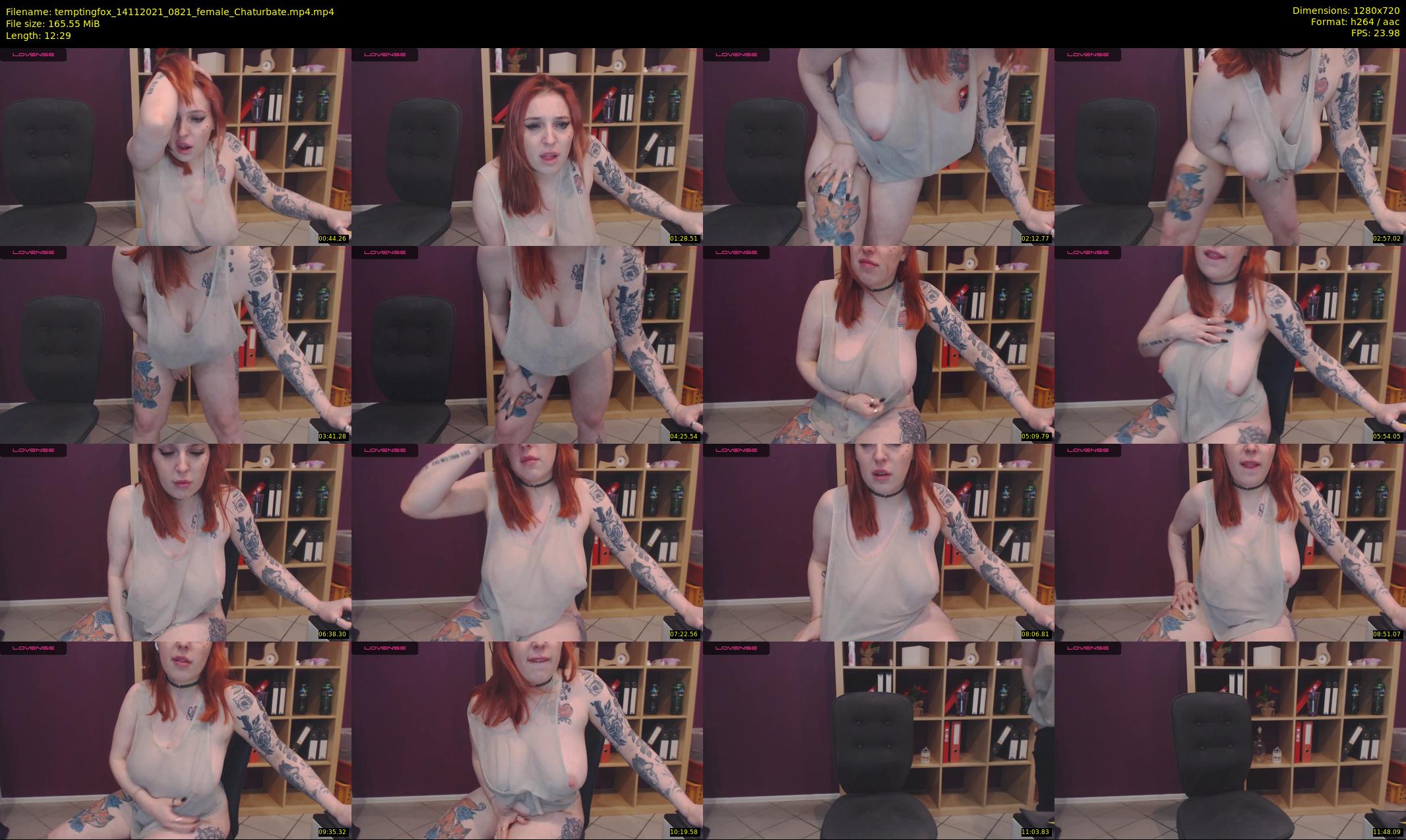 temptingfox — 13 minute Chaturbate female cam show recording, 720p, Nov 14, 2021