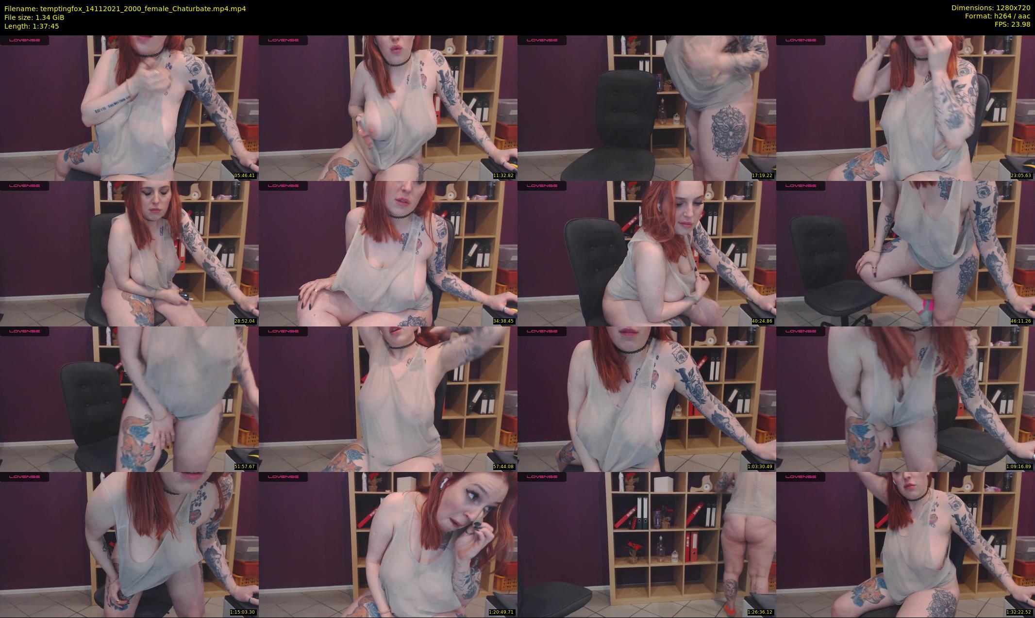 temptingfox — 98 minute Chaturbate female cam show recording, 720p, Nov 14, 2021