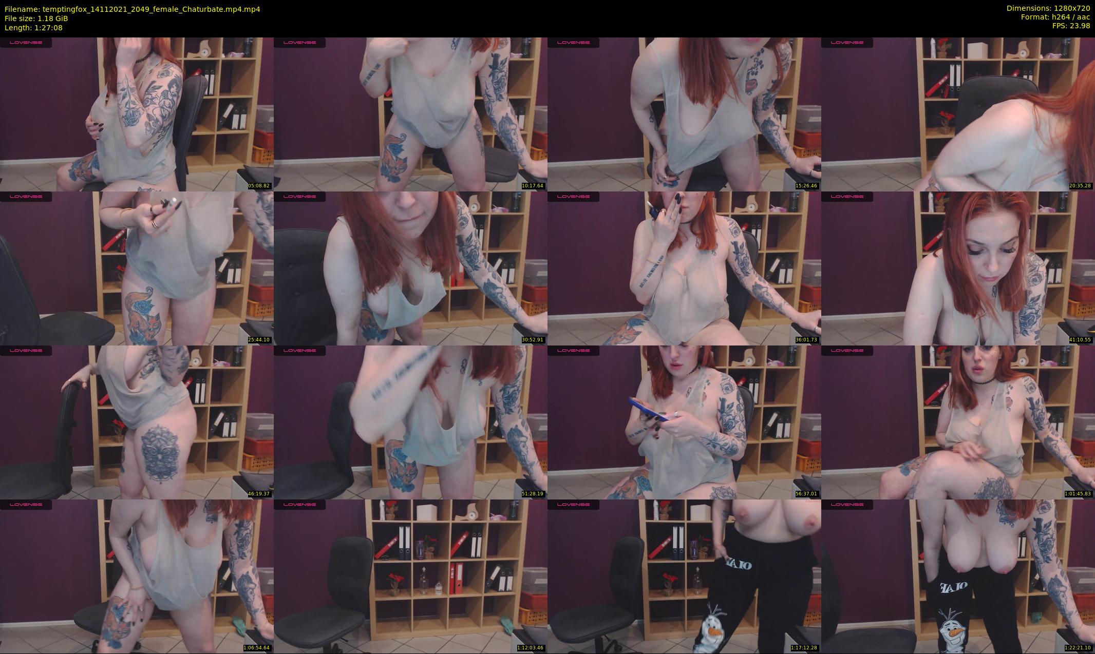 temptingfox — 88 minute Chaturbate female cam show recording, 720p, Nov 14, 2021