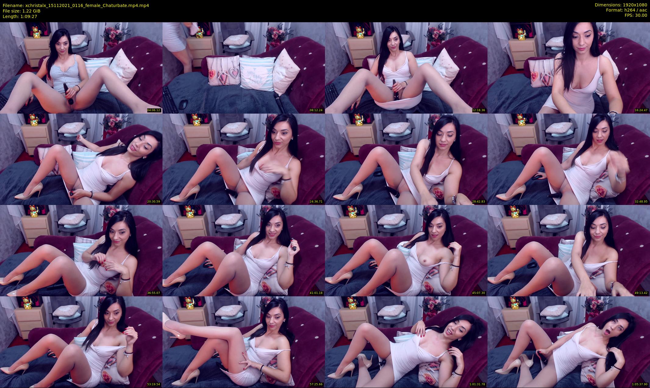 xchristalx — 70 minute Chaturbate female cam show recording, 1080p, Nov 15, 2021