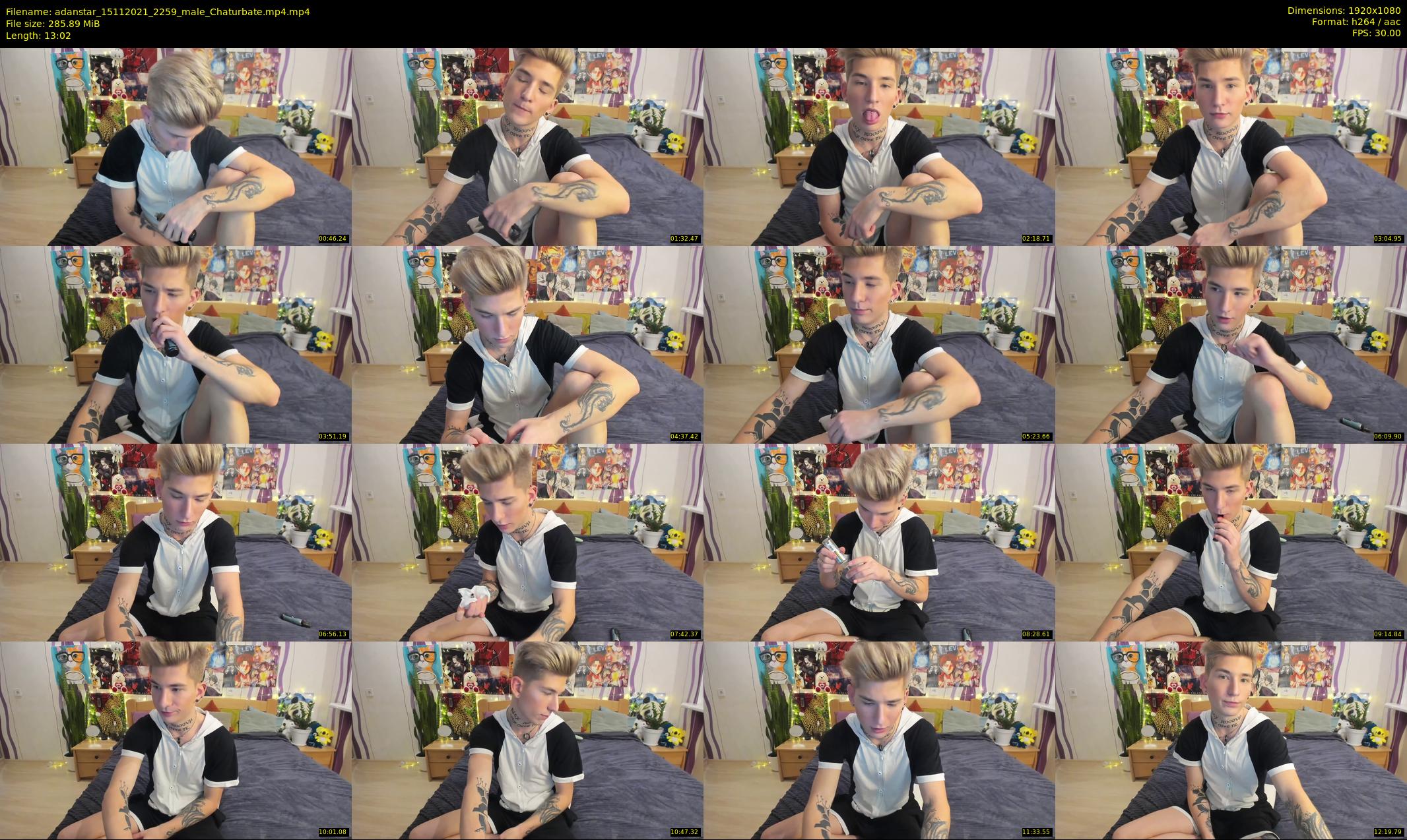 adanstar — 14 minute Chaturbate male cam show recording, 1080p, Nov 15, 2021