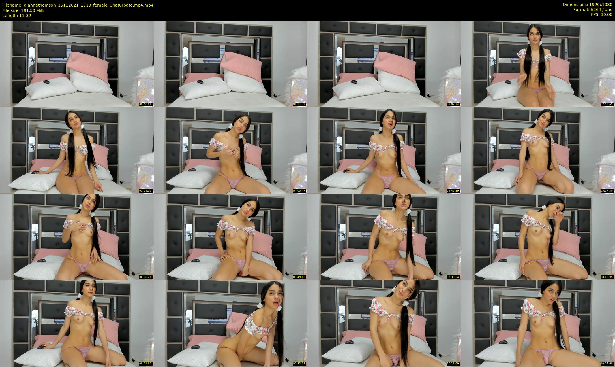 alannathomson — 12 minute Chaturbate female cam show recording, 1080p, Nov 15, 2021