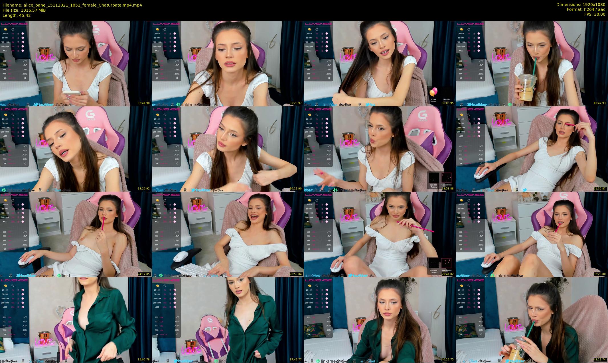 alice_bane — 46 minute Chaturbate female cam show recording, 1080p, Nov 15, 2021