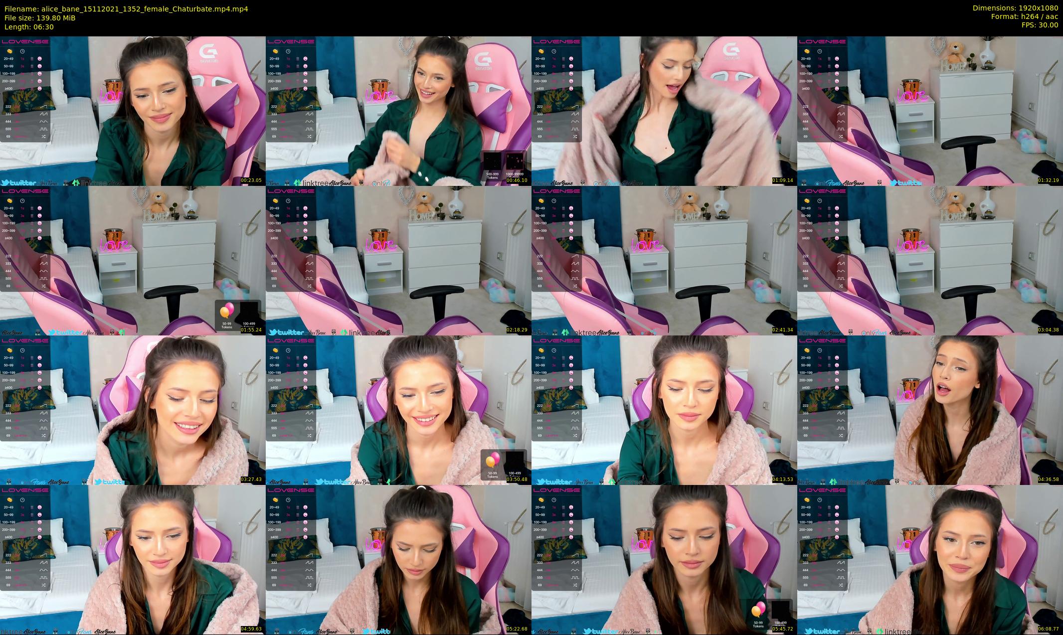 alice_bane — 7 minute Chaturbate female cam show recording, 1080p, Nov 15, 2021