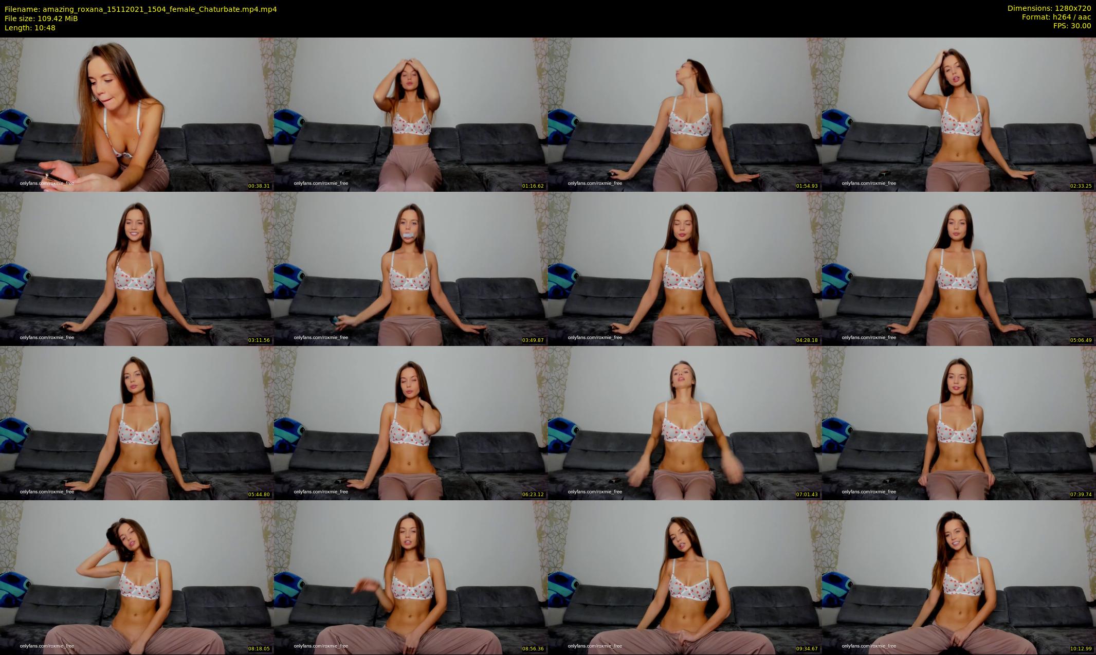 amazing_roxana — 11 minute Chaturbate female cam show recording, 720p, Nov 15, 2021