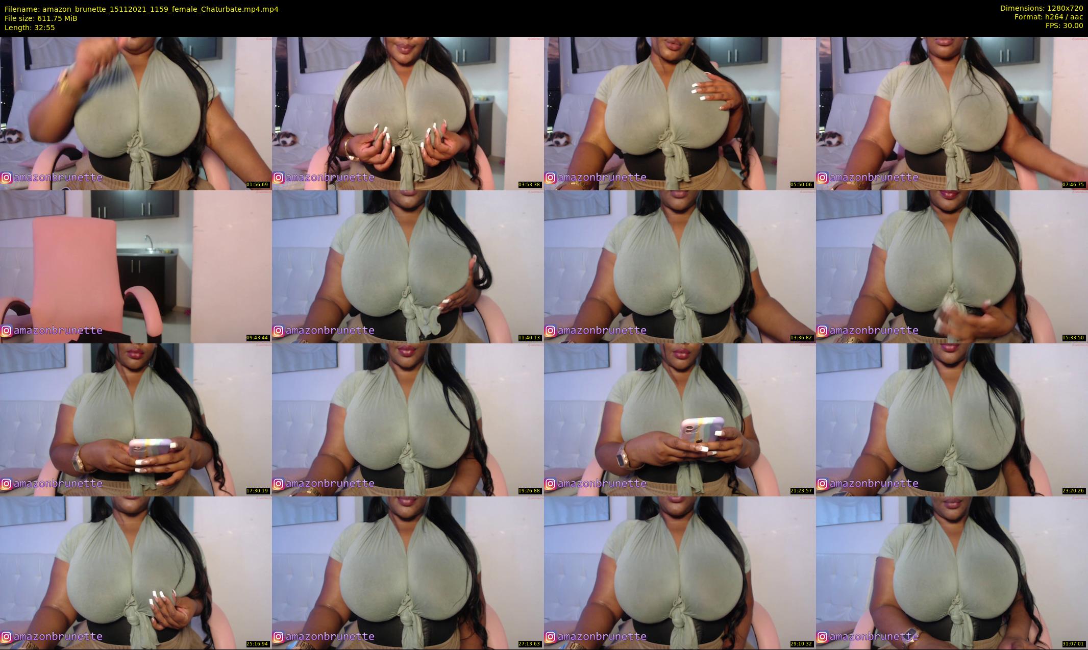 amazon_brunette — 33 minute Chaturbate female cam show recording, 720p, Nov 15, 2021