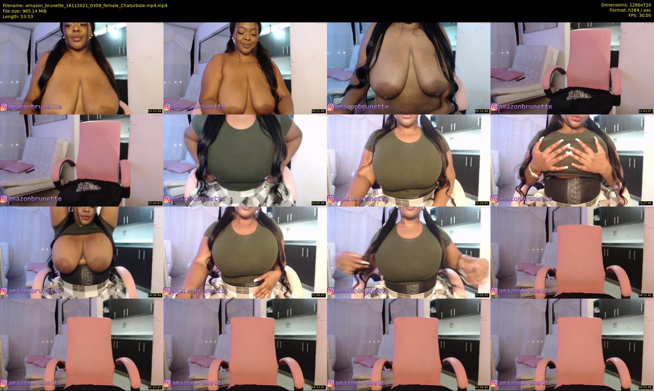 amazon_brunette — 54 minute Chaturbate female cam show recording, 720p, Nov 16, 2021