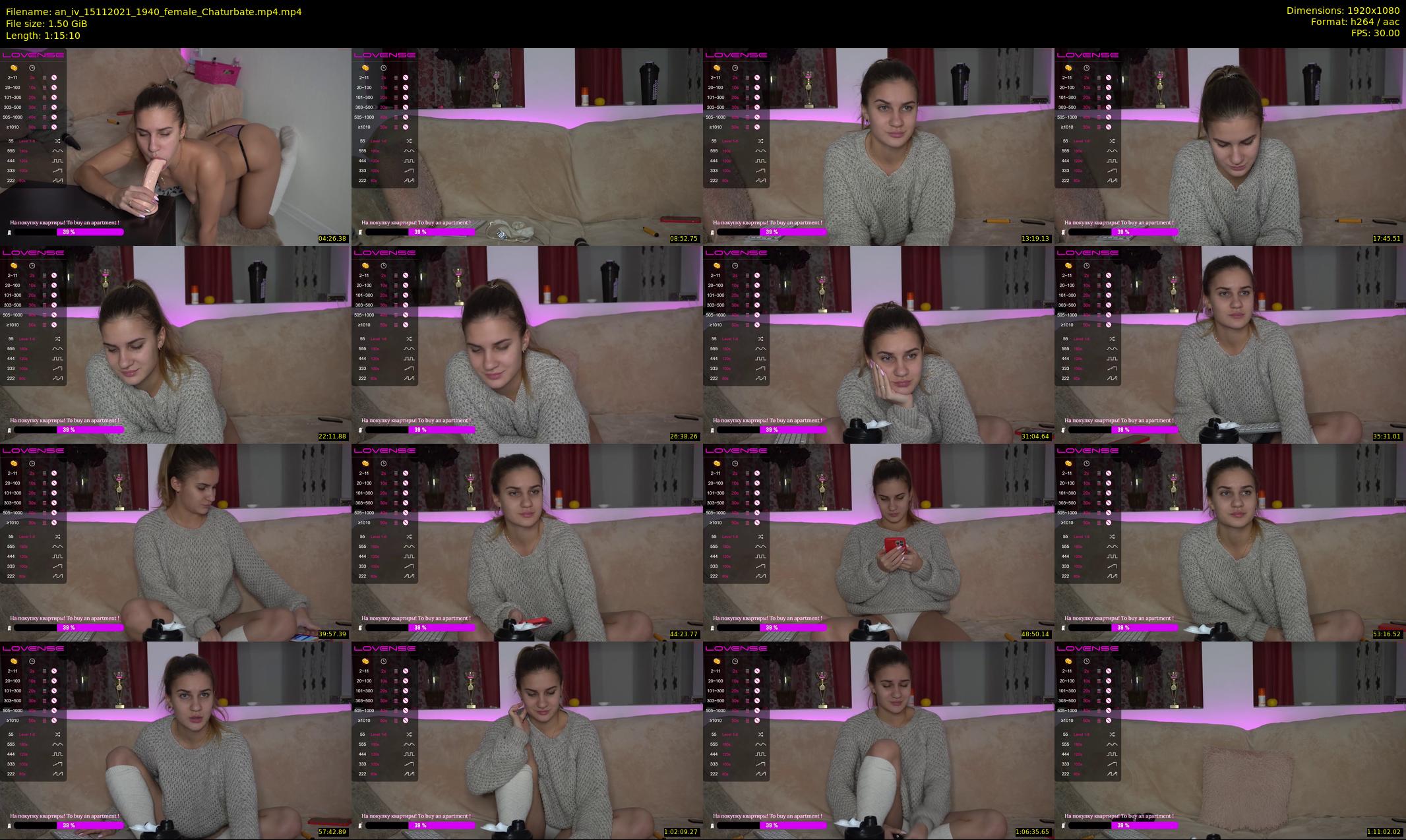 an_iv — 76 minute Chaturbate female cam show recording, 1080p, Nov 15, 2021