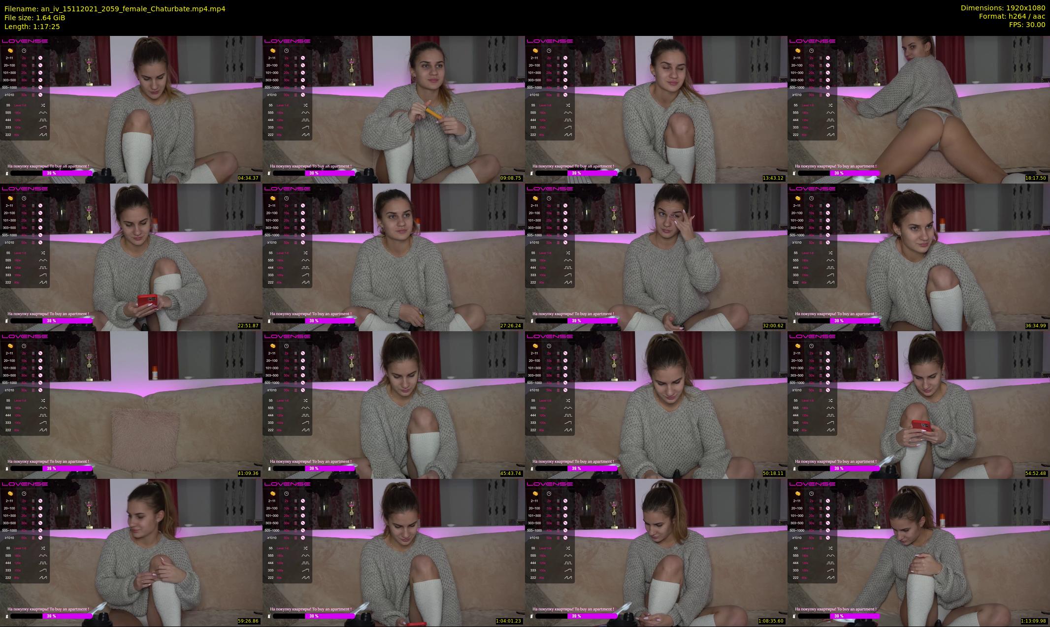 an_iv — 78 minute Chaturbate female cam show recording, 1080p, Nov 15, 2021