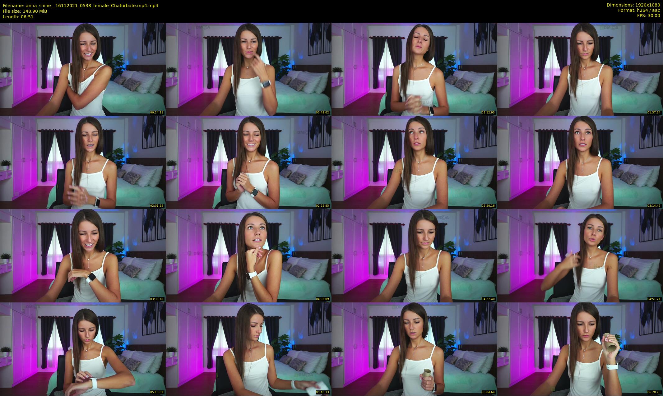 anna_shine_ — 7 minute Chaturbate female cam show recording, 1080p, Nov 16, 2021