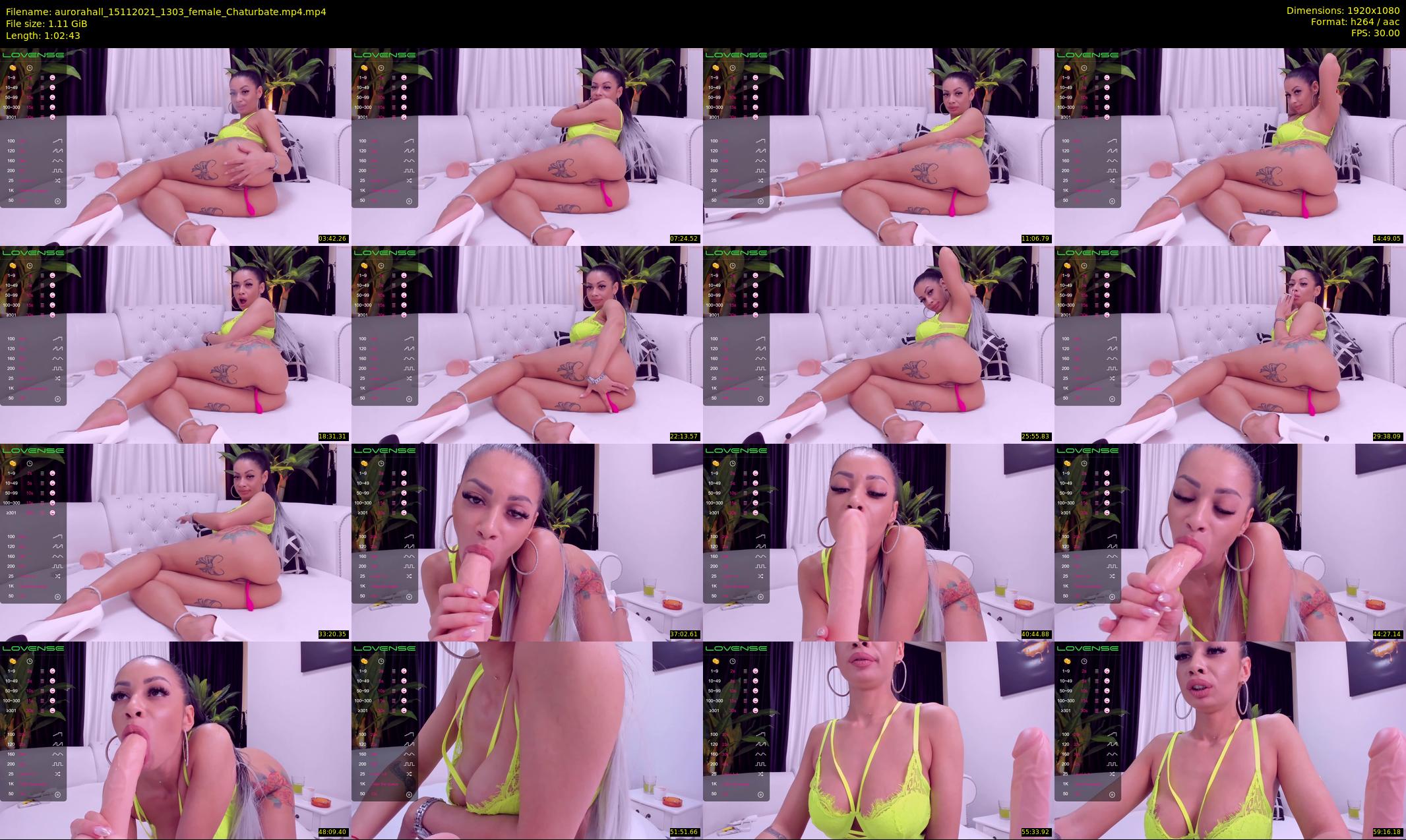 aurorahall — 63 minute Chaturbate female cam show recording, 1080p, Nov 15, 2021