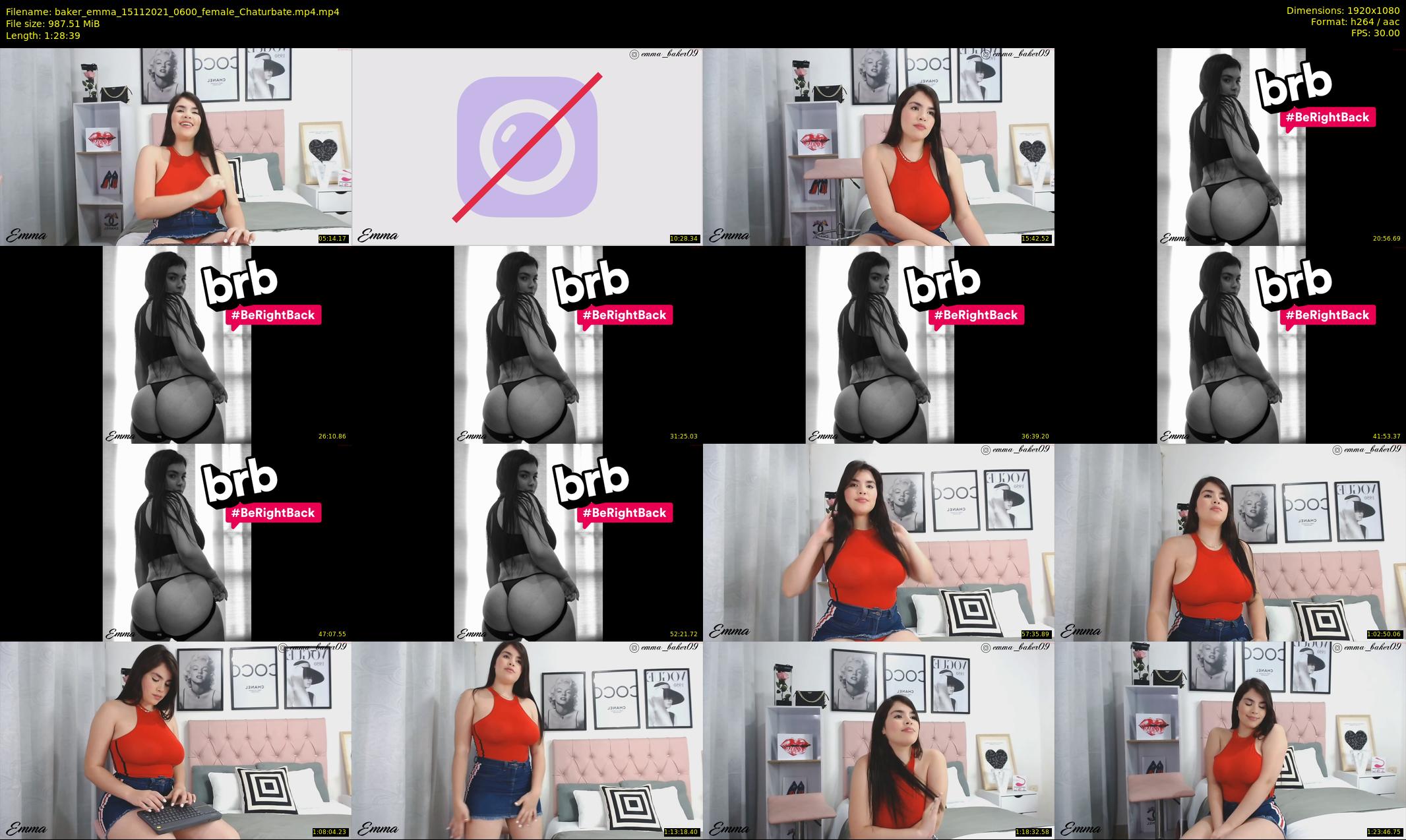 baker_emma — 89 minute Chaturbate female cam show recording, 1080p, Nov 15, 2021