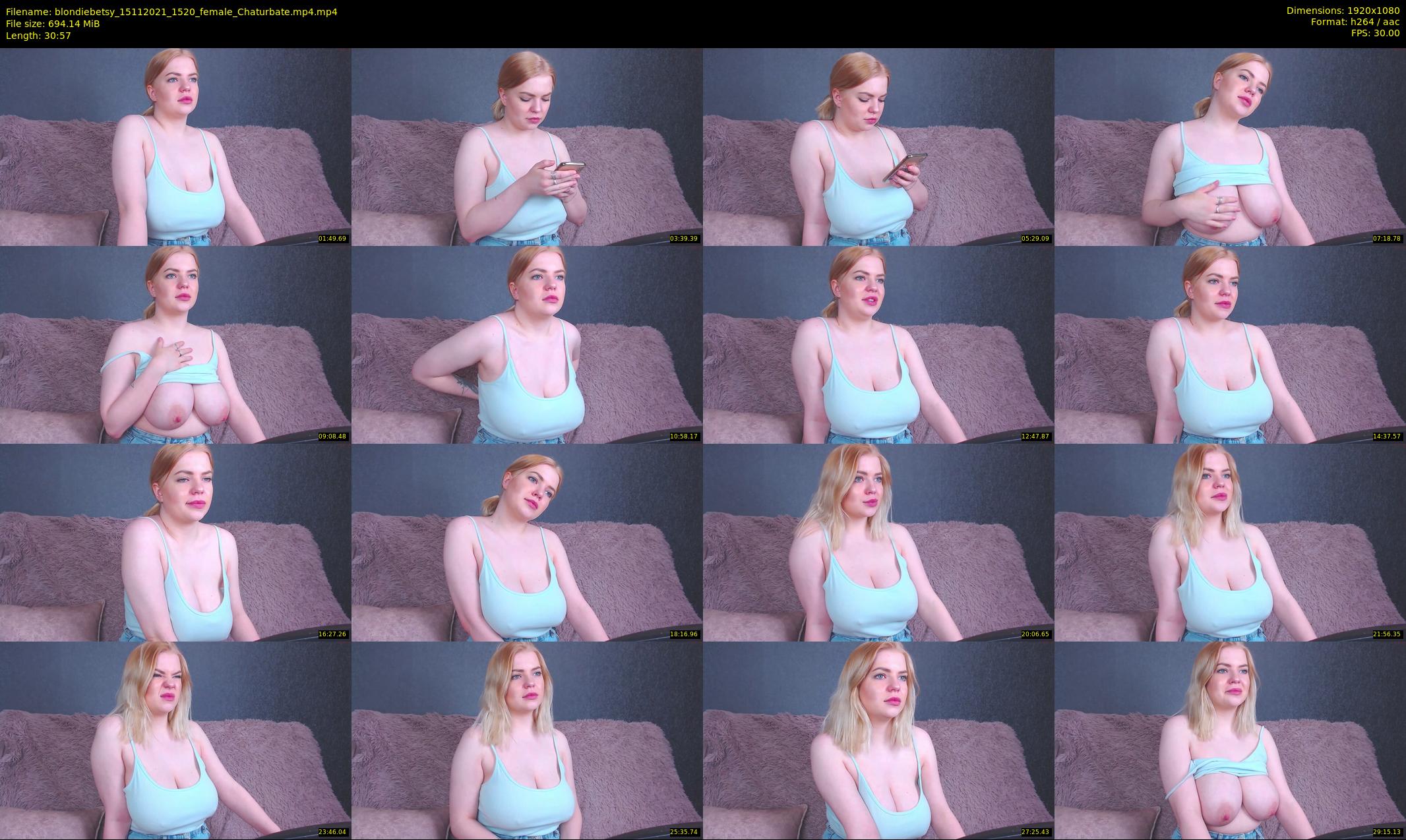 blondiebetsy — 31 minute Chaturbate female cam show recording, 1080p, Nov 15, 2021