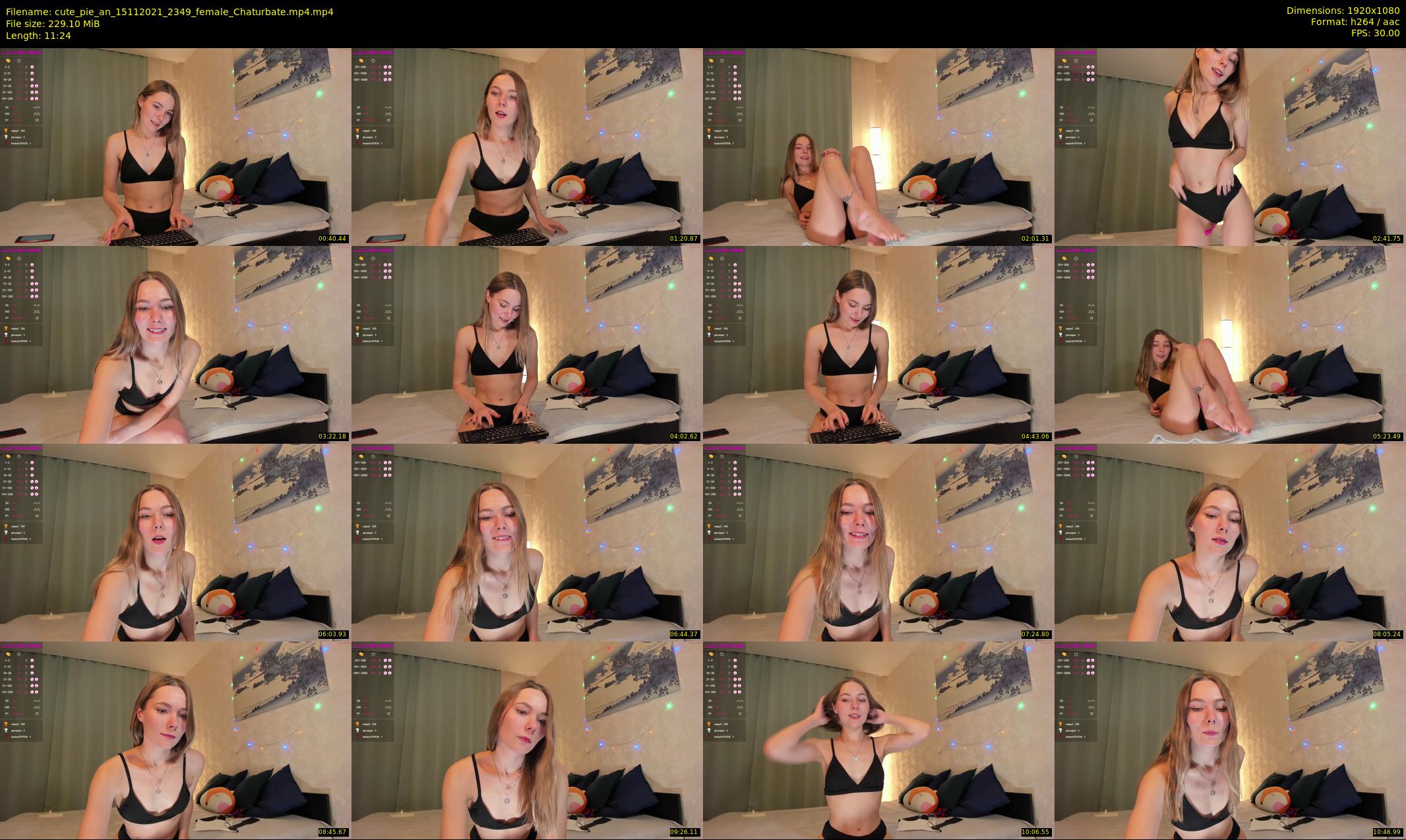 cute_pie_an — 12 minute Chaturbate female cam show recording, 1080p, Nov 15, 2021