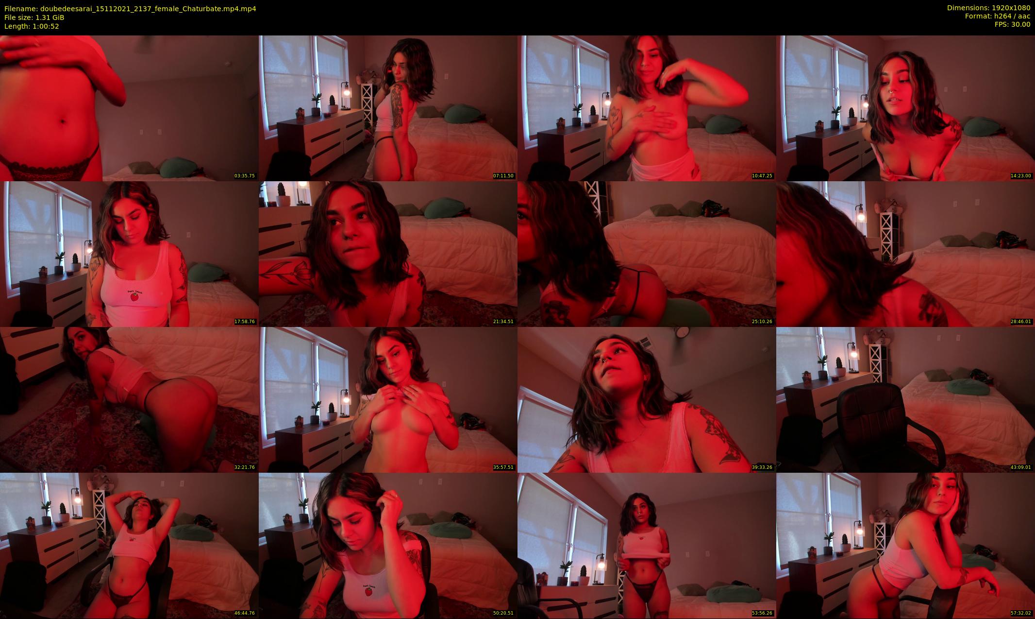 doubedeesarai — 61 minute Chaturbate female cam show recording, 1080p, Nov 15, 2021