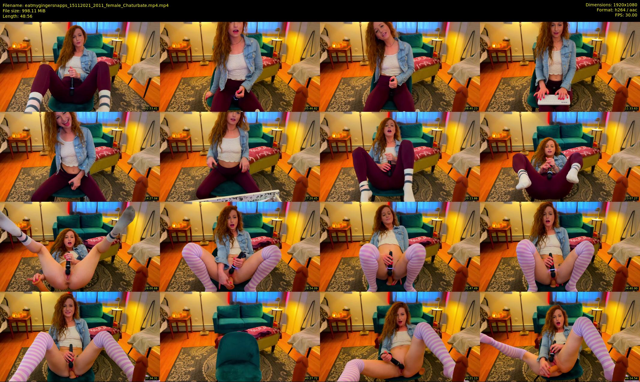 eatmygingersnapps — 49 minute Chaturbate female cam show recording, 1080p, Nov 15, 2021