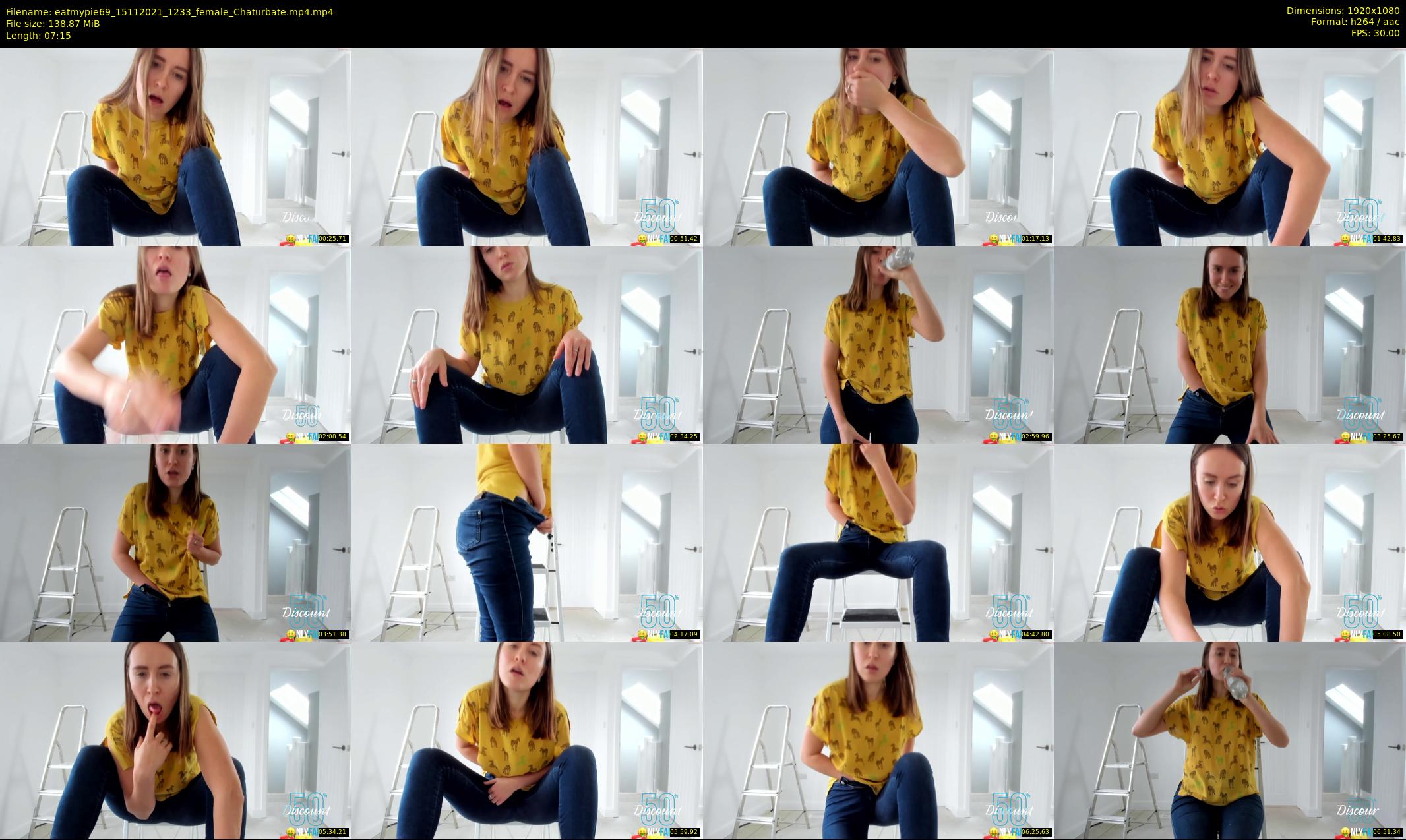 eatmypie69 — 8 minute Chaturbate female cam show recording, 1080p, Nov 15, 2021
