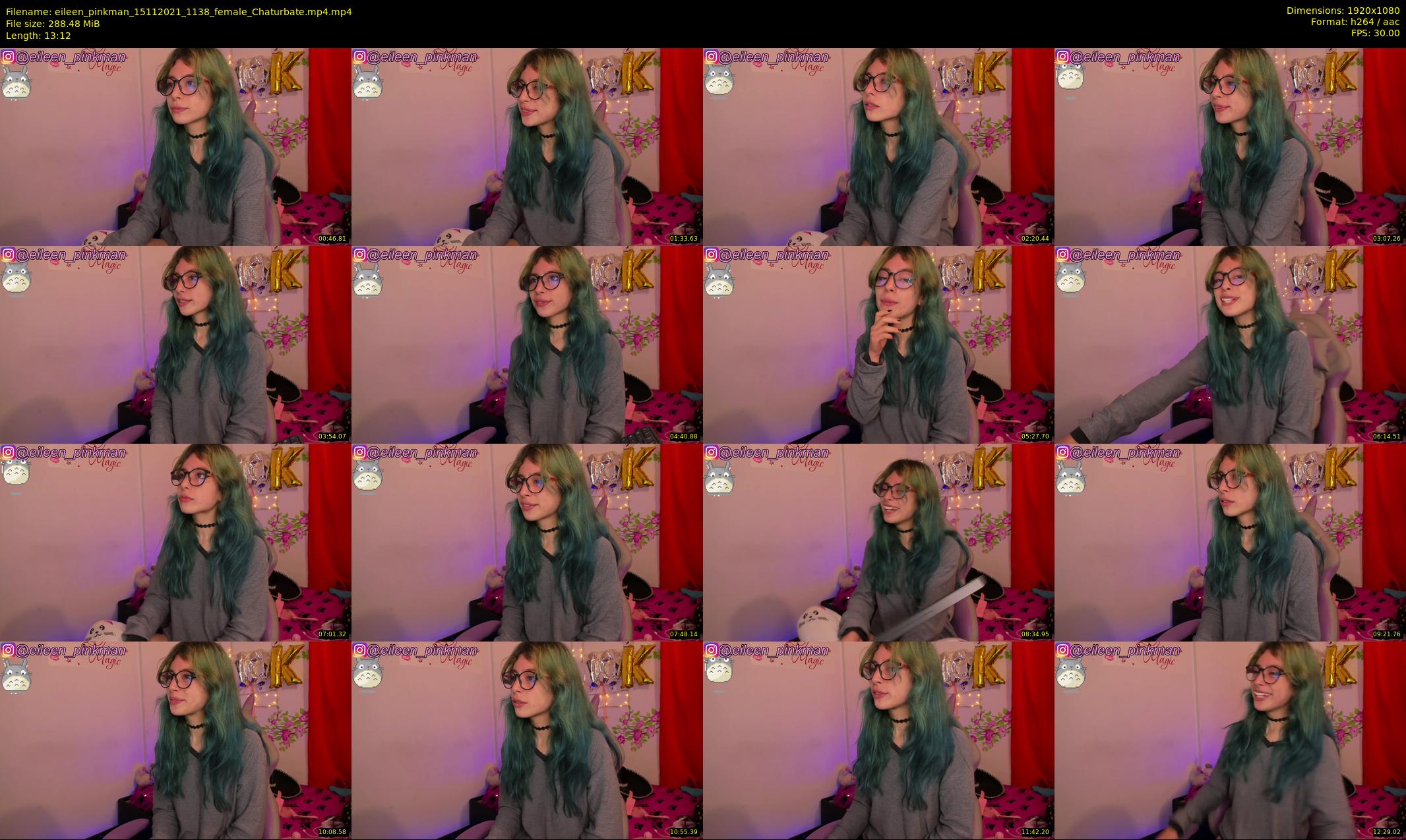 eileen_pinkman — 14 minute Chaturbate female cam show recording, 1080p, Nov 15, 2021