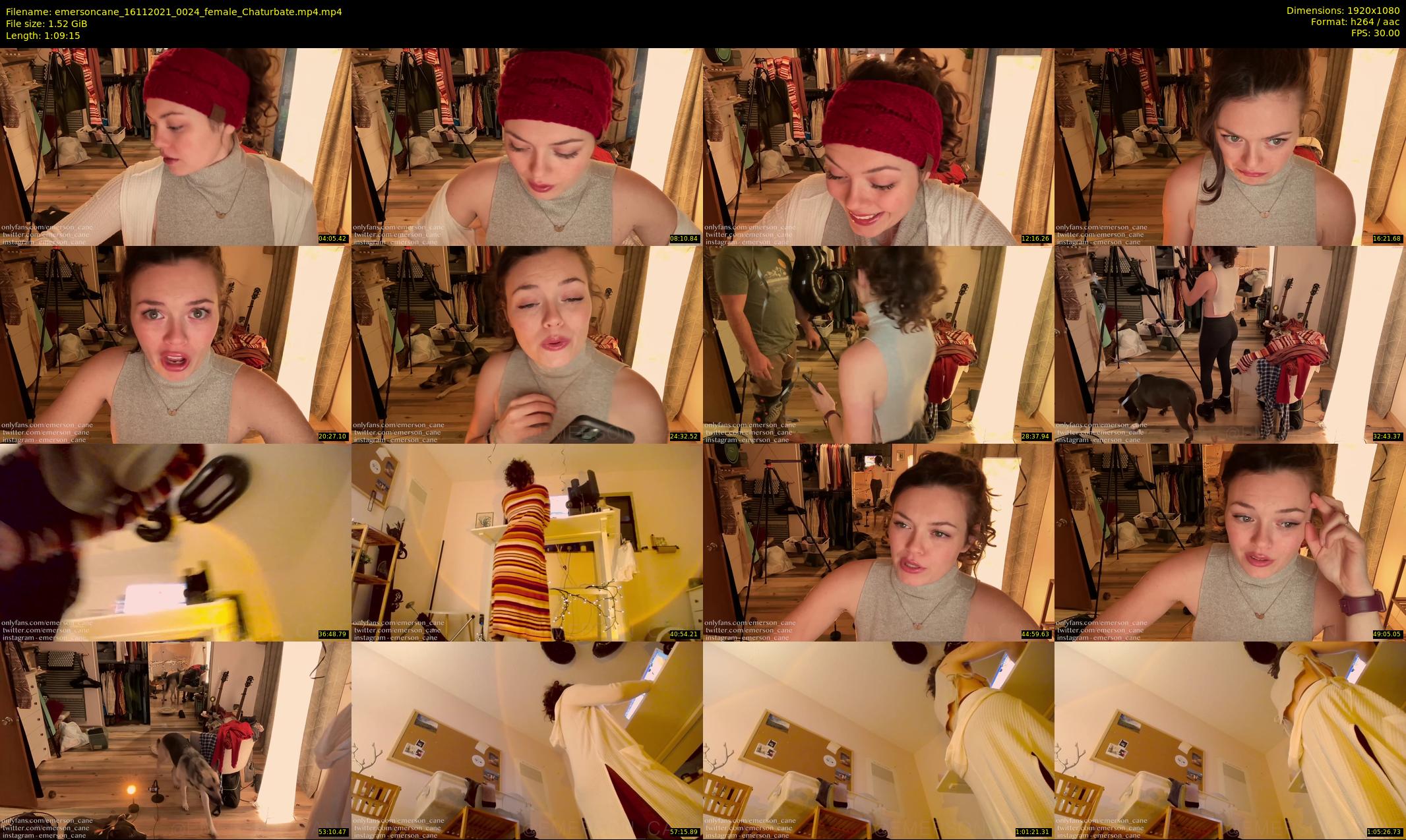 emersoncane — 70 minute Chaturbate female cam show recording, 1080p, Nov 16, 2021