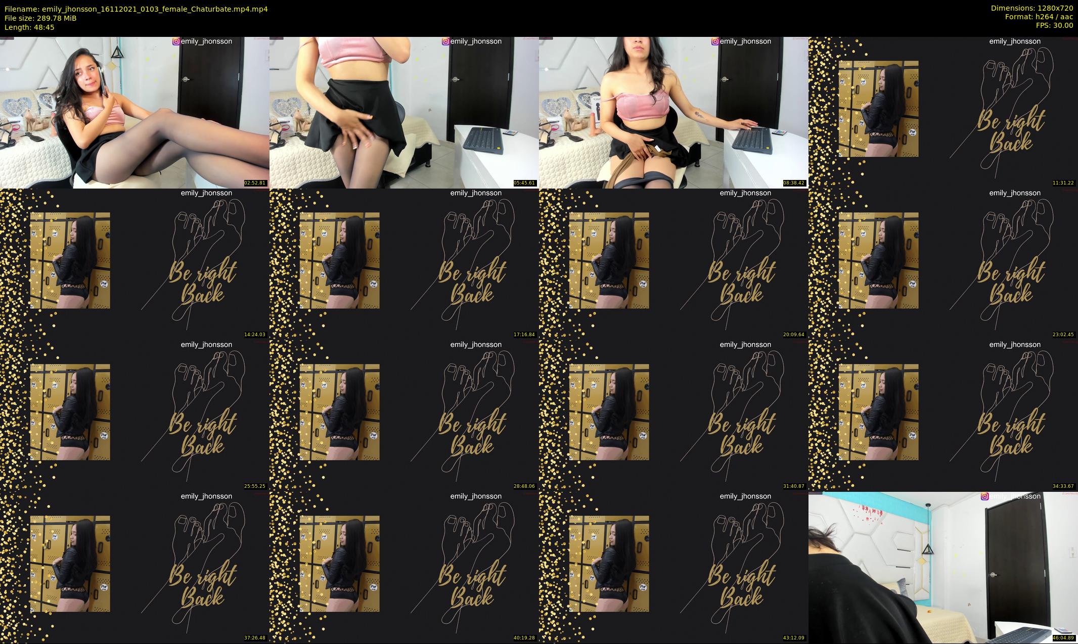 emily_jhonsson — 49 minute Chaturbate female cam show recording, 720p, Nov 16, 2021