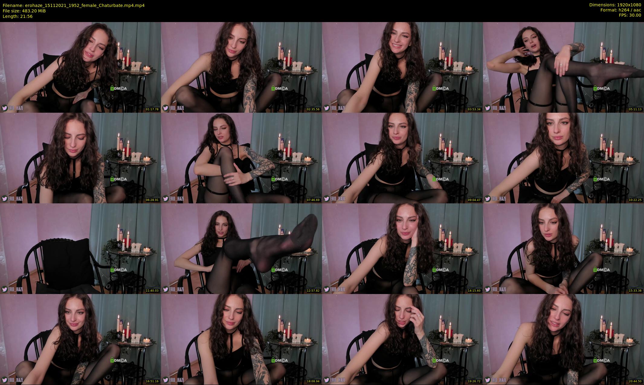 erohaze — 22 minute Chaturbate female cam show recording, 1080p, Nov 15, 2021