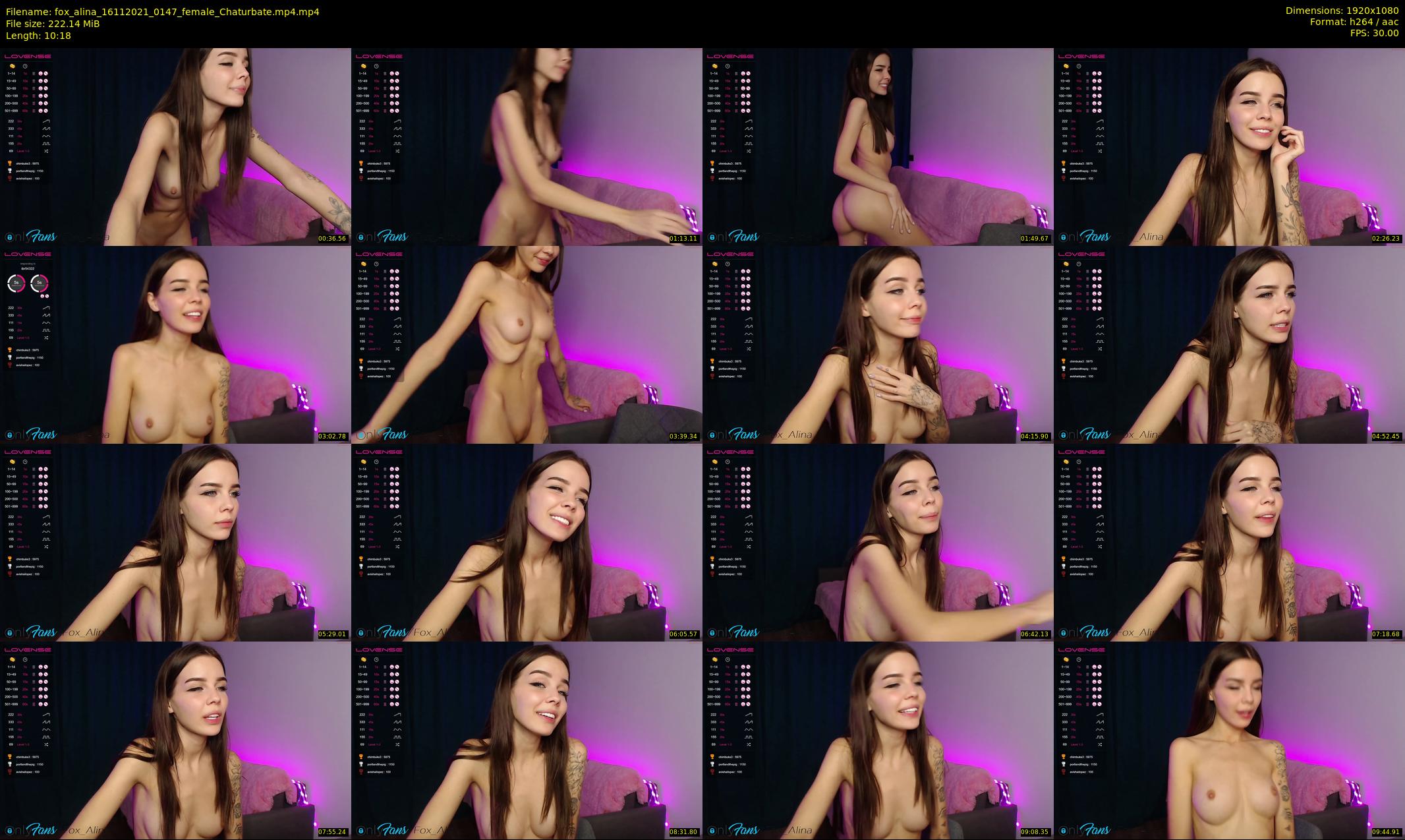 fox_alina — 11 minute Chaturbate female cam show recording, 1080p, Nov 16, 2021