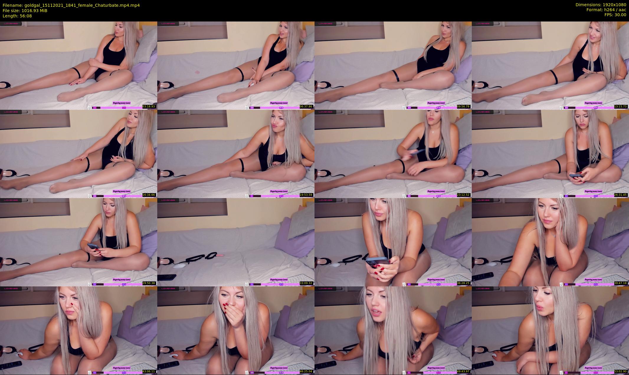 goldgal — 57 minute Chaturbate female cam show recording, 1080p, Nov 15, 2021