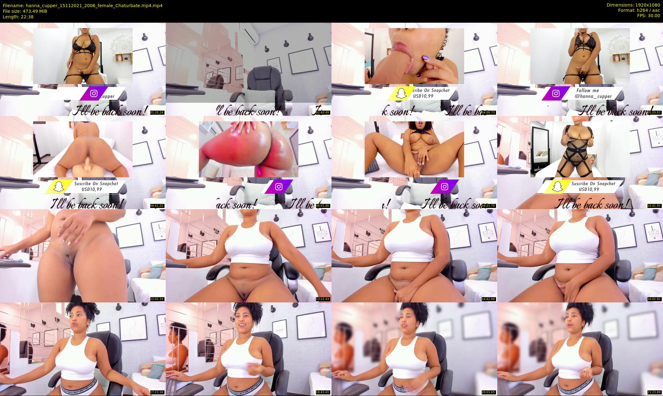 hanna_cupper — 23 minute Chaturbate female cam show recording, 1080p, Nov 15, 2021