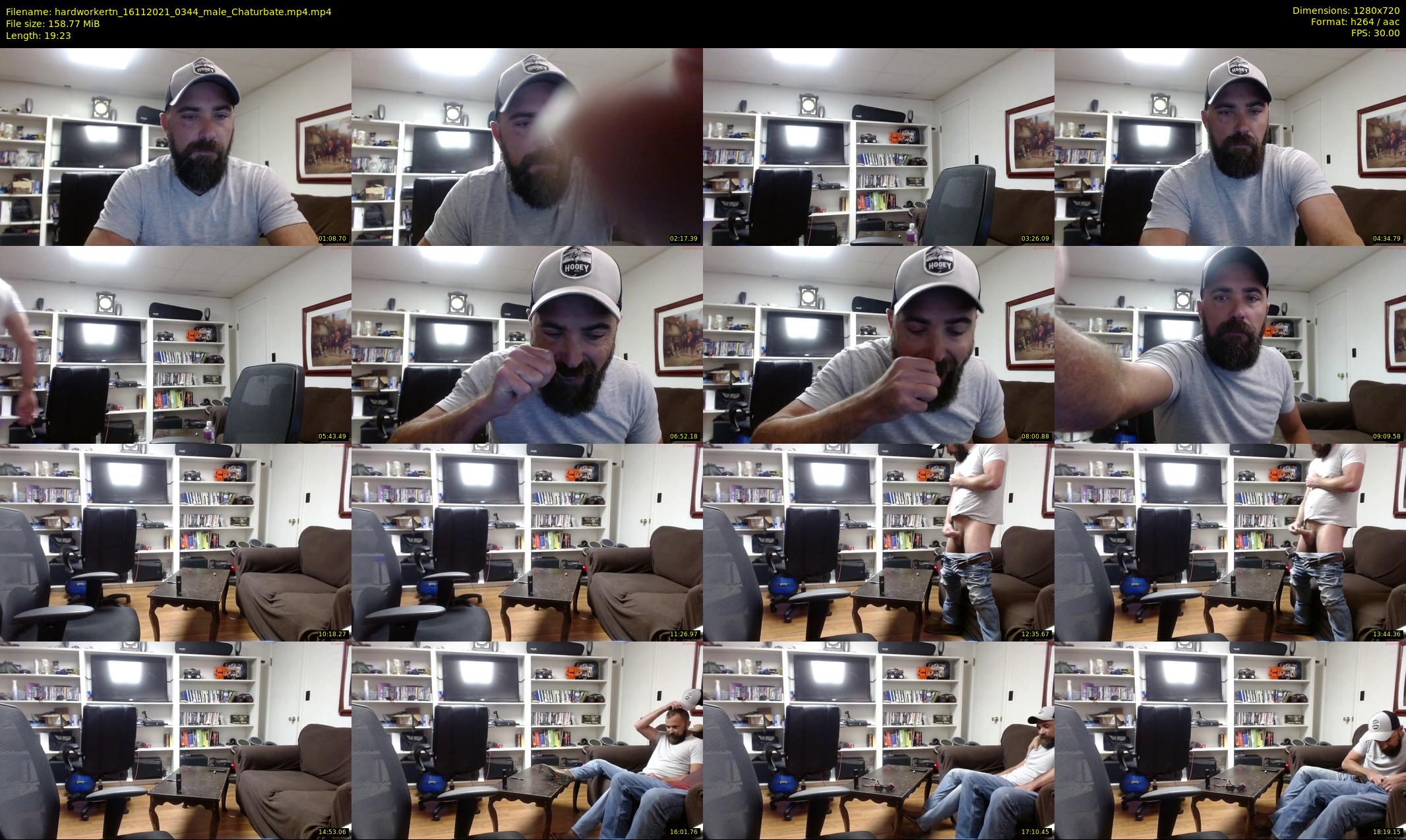 hardworkertn — 20 minute Chaturbate male cam show recording, 720p, Nov 16, 2021