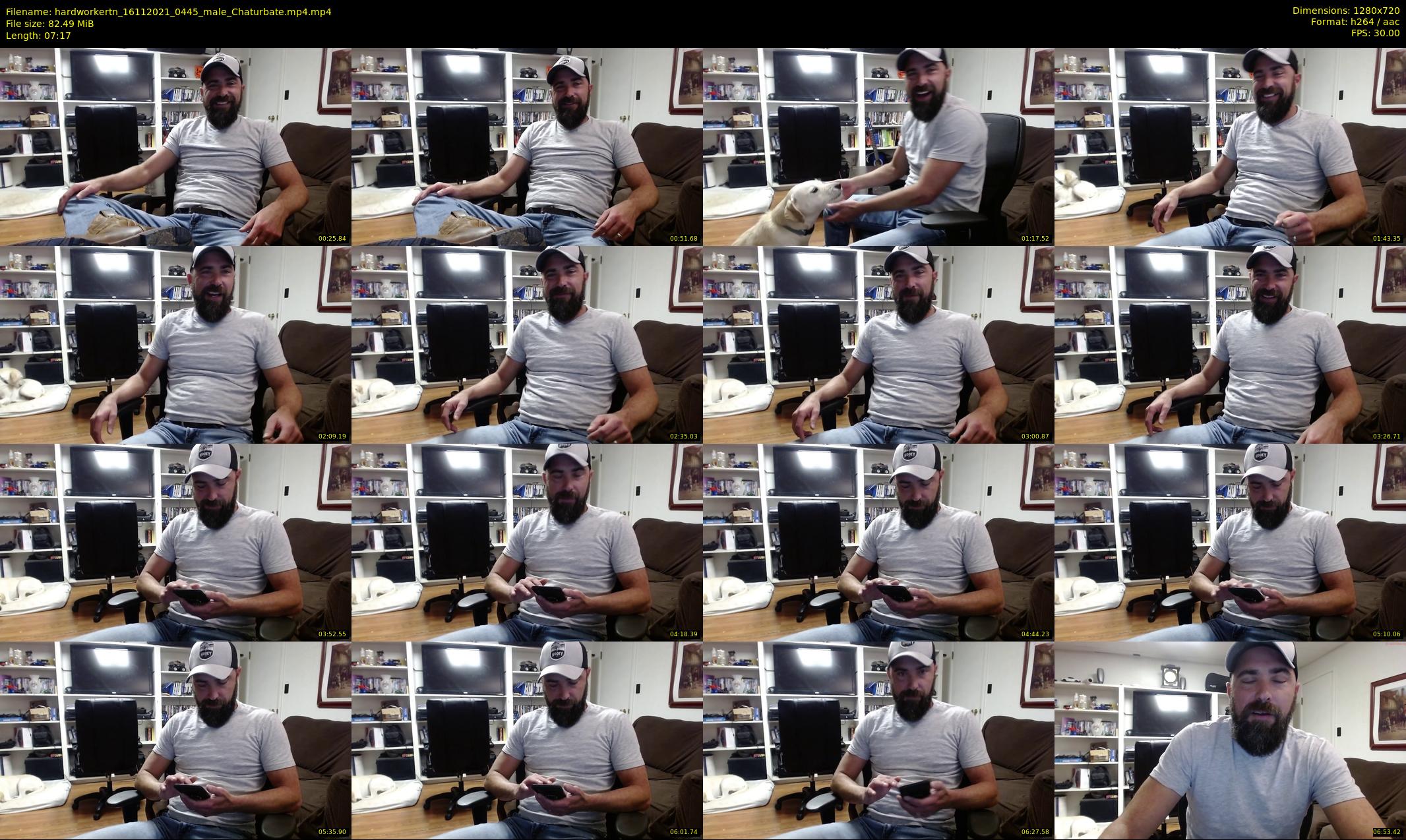 hardworkertn — 8 minute Chaturbate male cam show recording, 720p, Nov 16, 2021