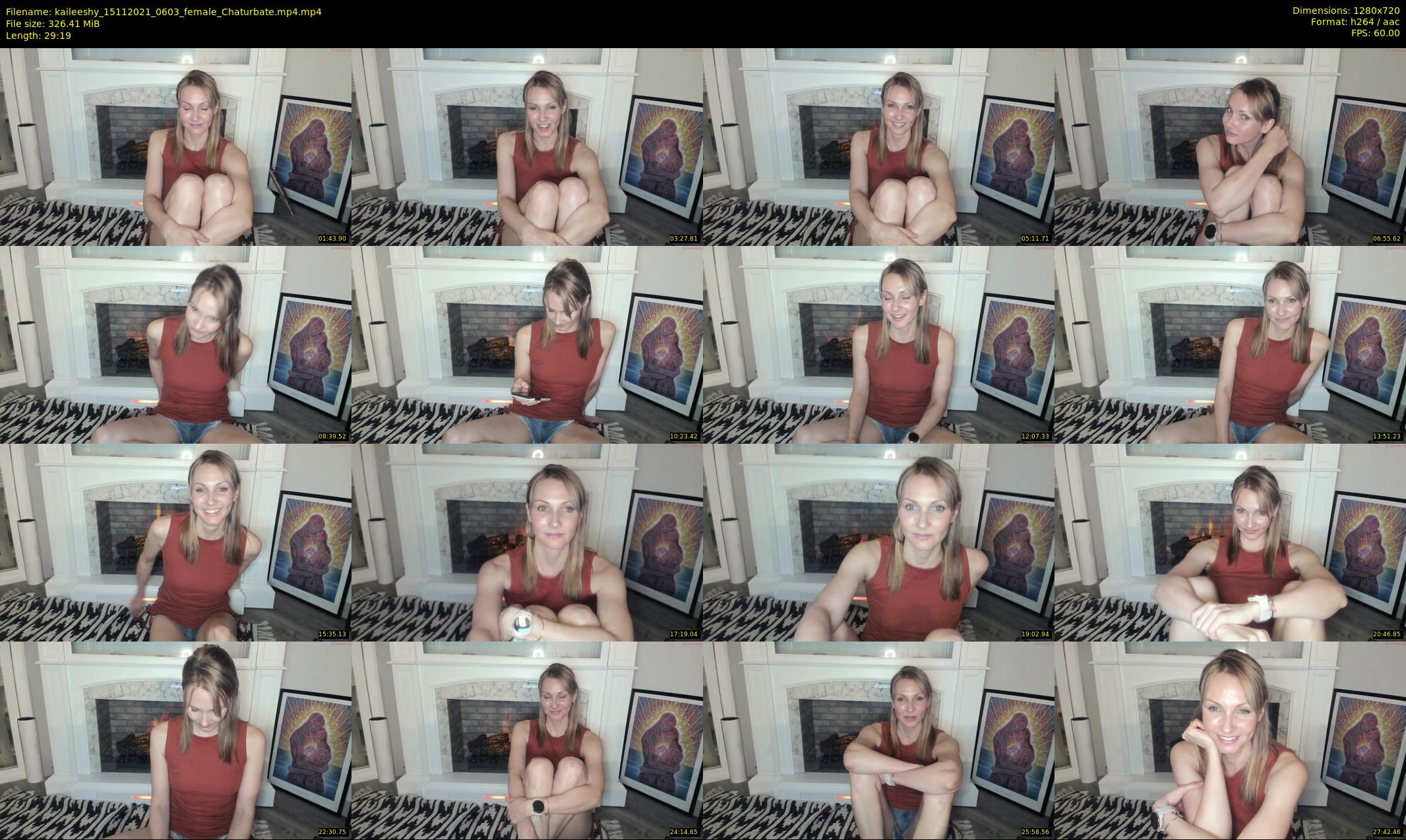 kaileeshy — 30 minute Chaturbate female cam show recording, 720p, Nov 15, 2021