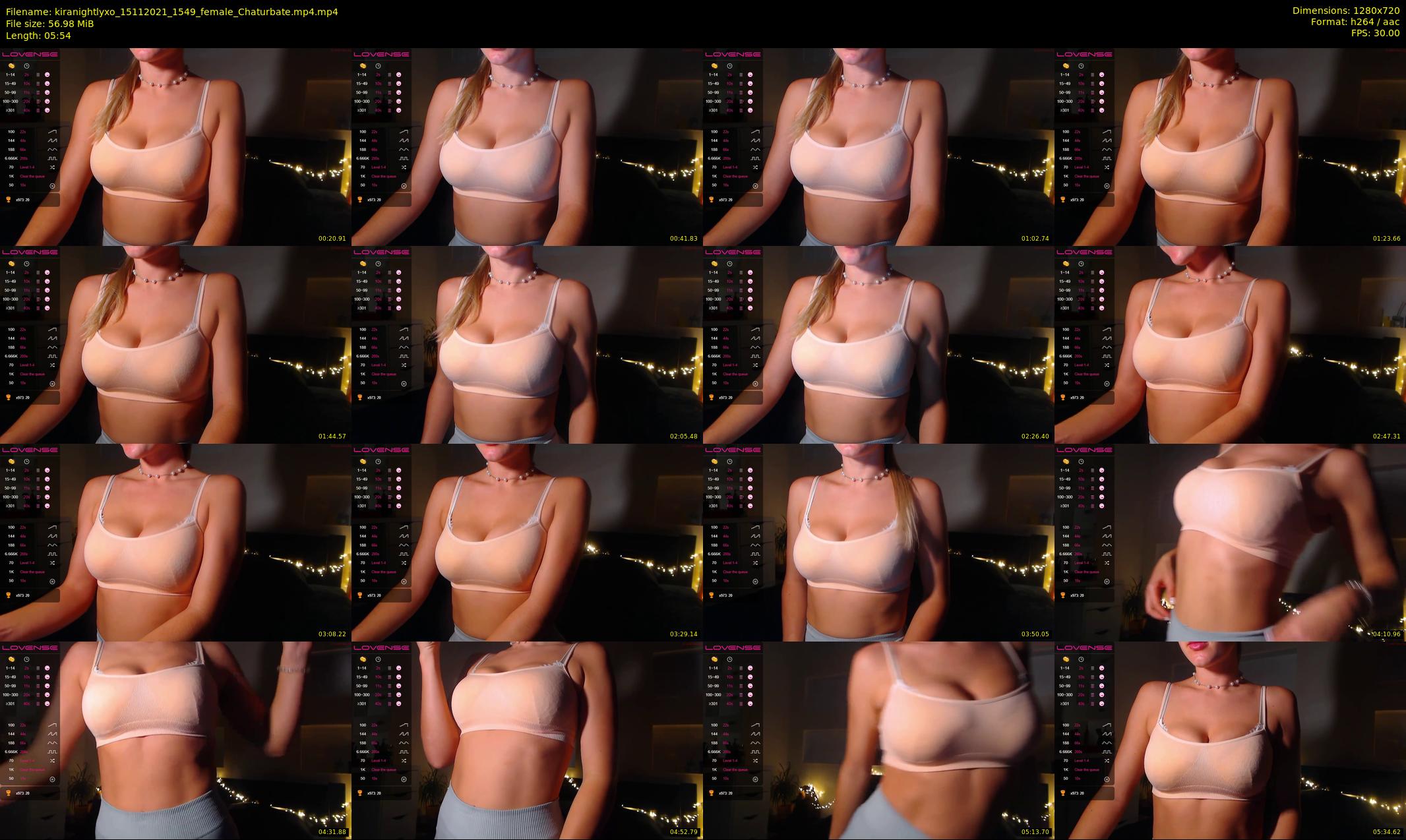 kiranightlyxo — 6 minute Chaturbate female cam show recording, 720p, Nov 15, 2021