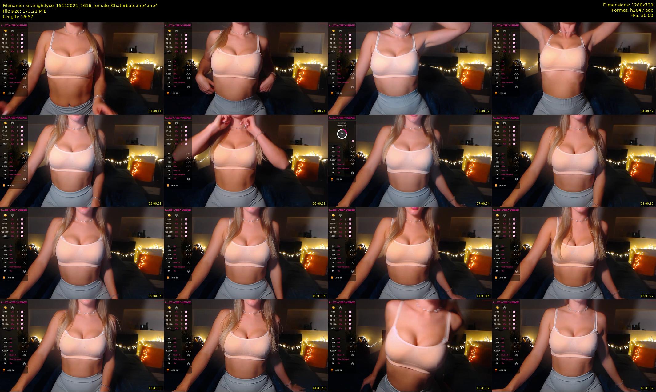 kiranightlyxo — 17 minute Chaturbate female cam show recording, 720p, Nov 15, 2021