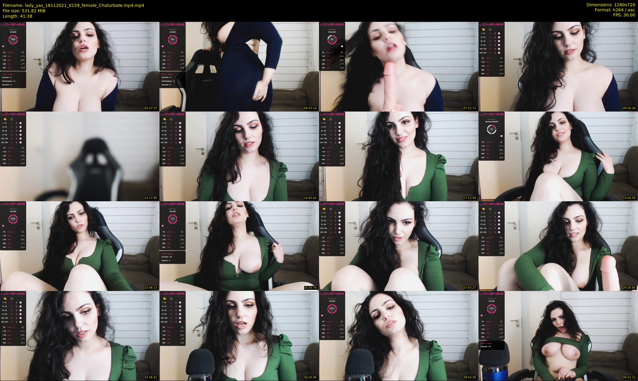 lady_yas — 42 minute Chaturbate female cam show recording, 720p, Nov 16, 2021