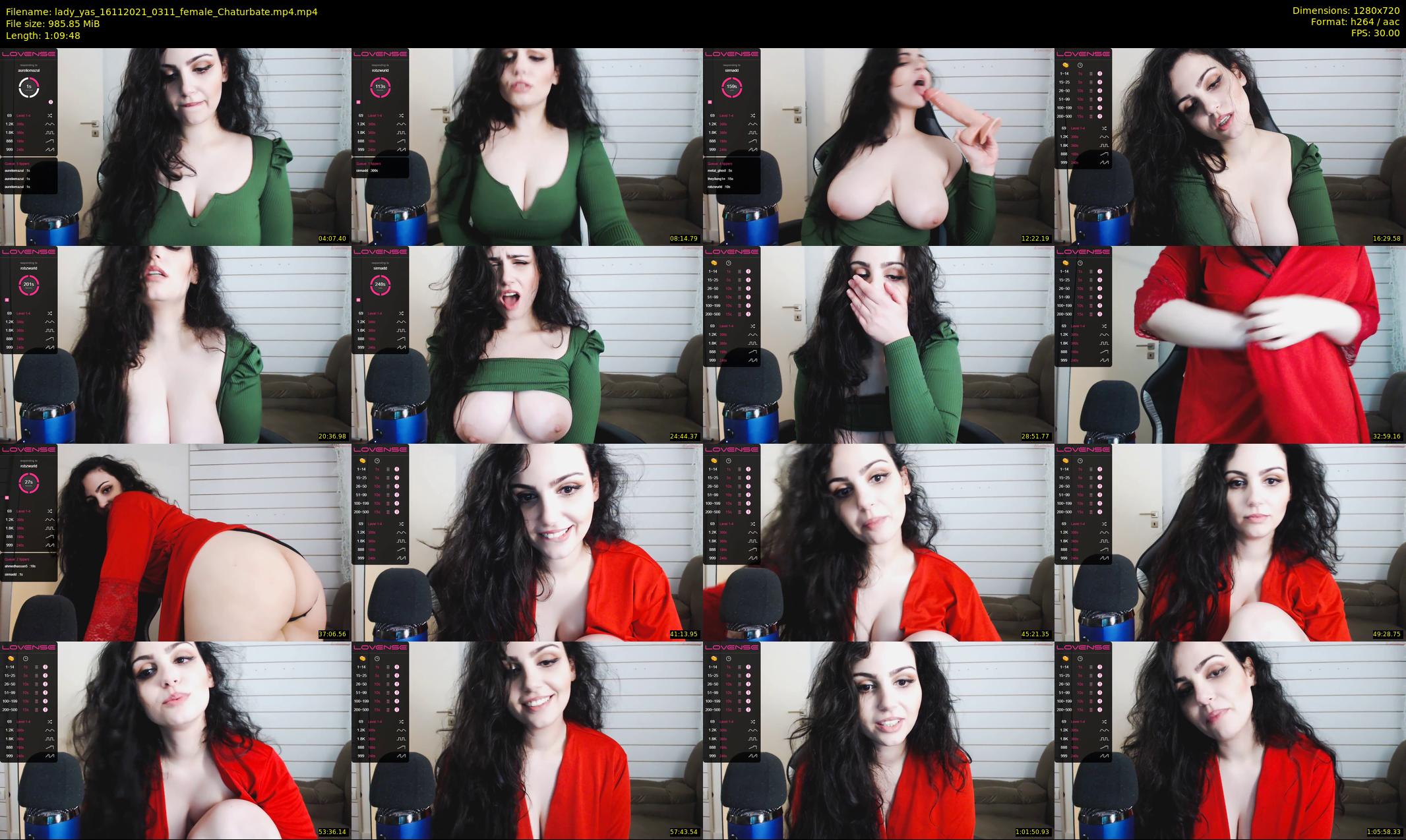 lady_yas — 70 minute Chaturbate female cam show recording, 720p, Nov 16, 2021