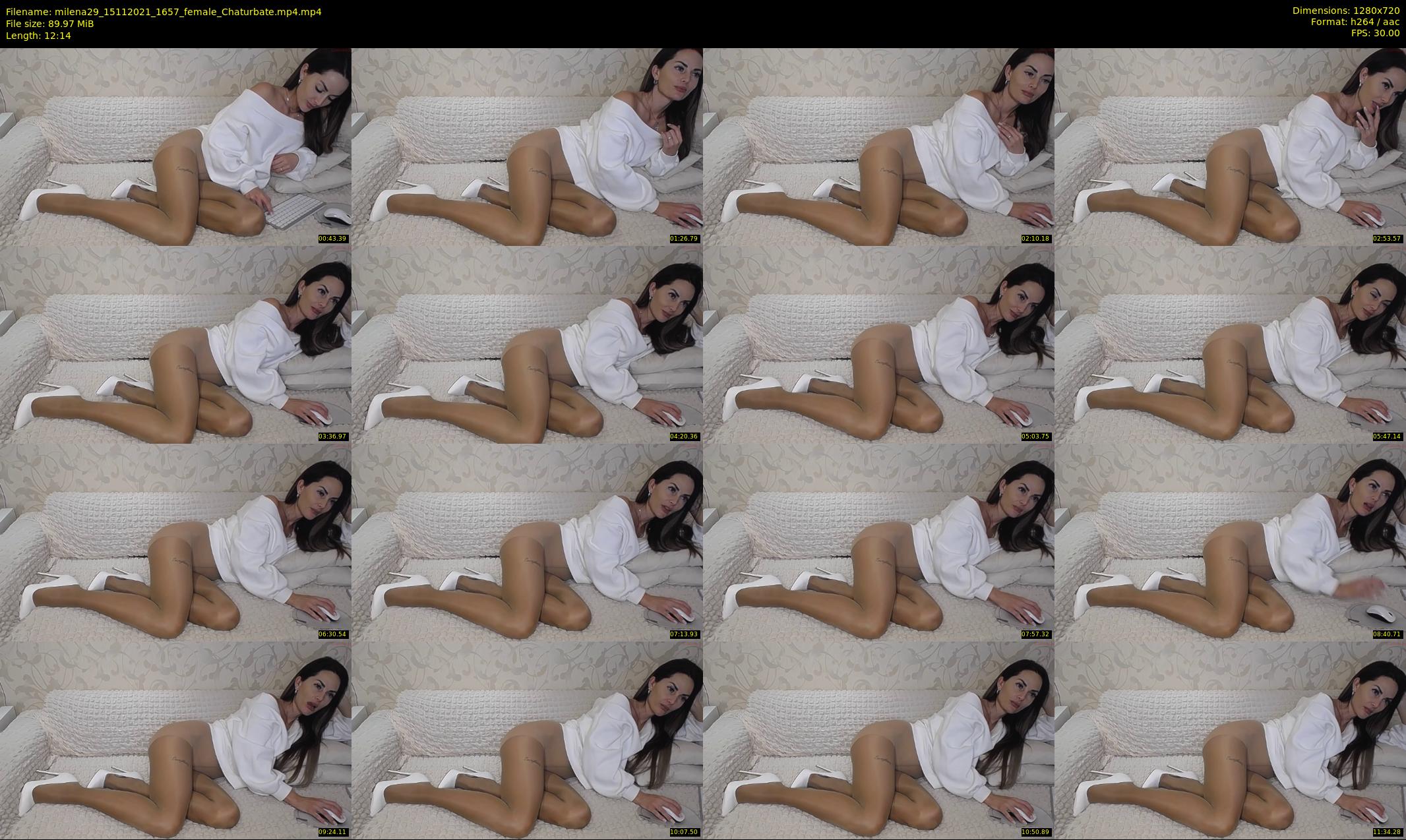 milena29 — 13 minute Chaturbate female cam show recording, 720p, Nov 15, 2021