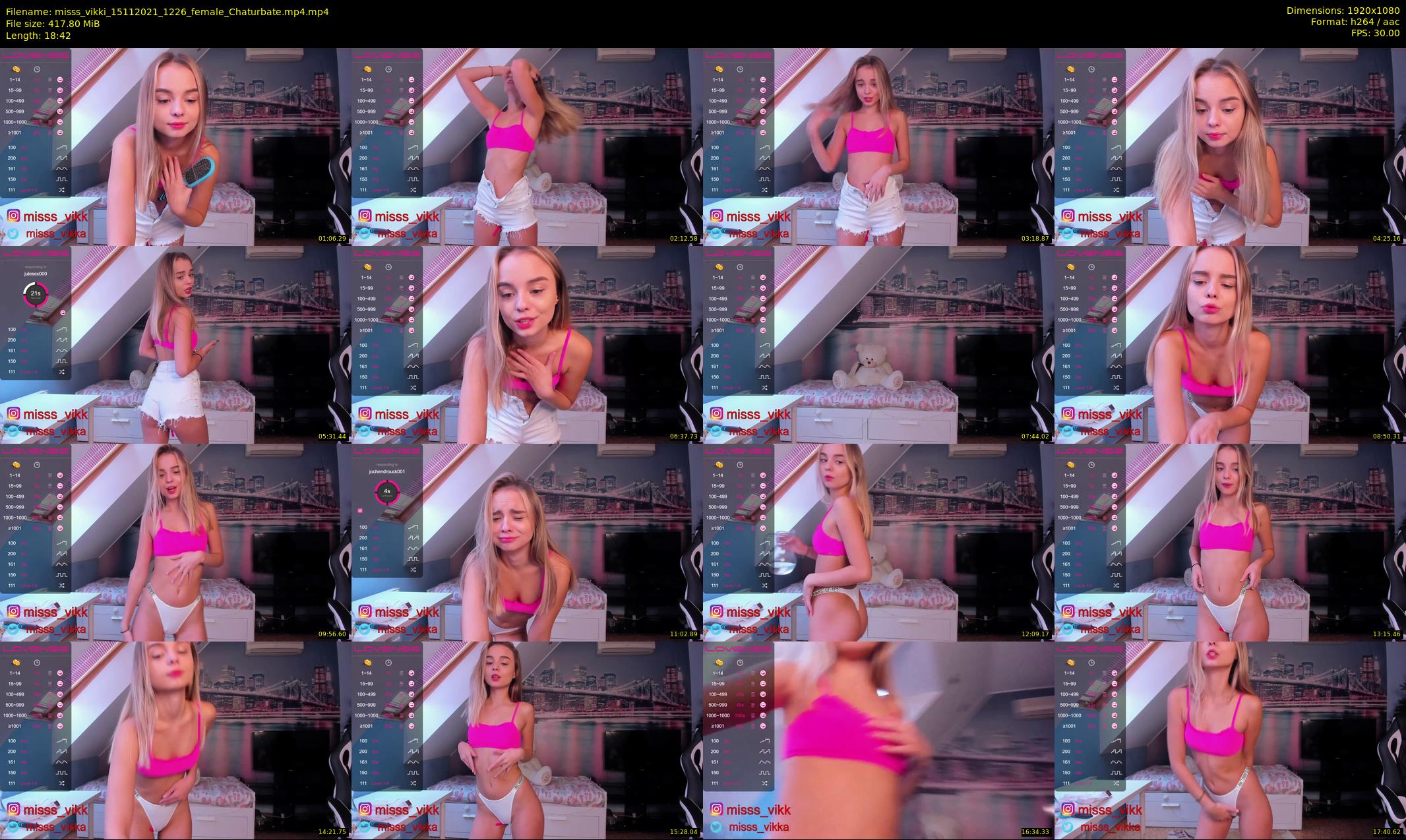 misss_vikki — 19 minute Chaturbate female cam show recording, 1080p, Nov 15, 2021