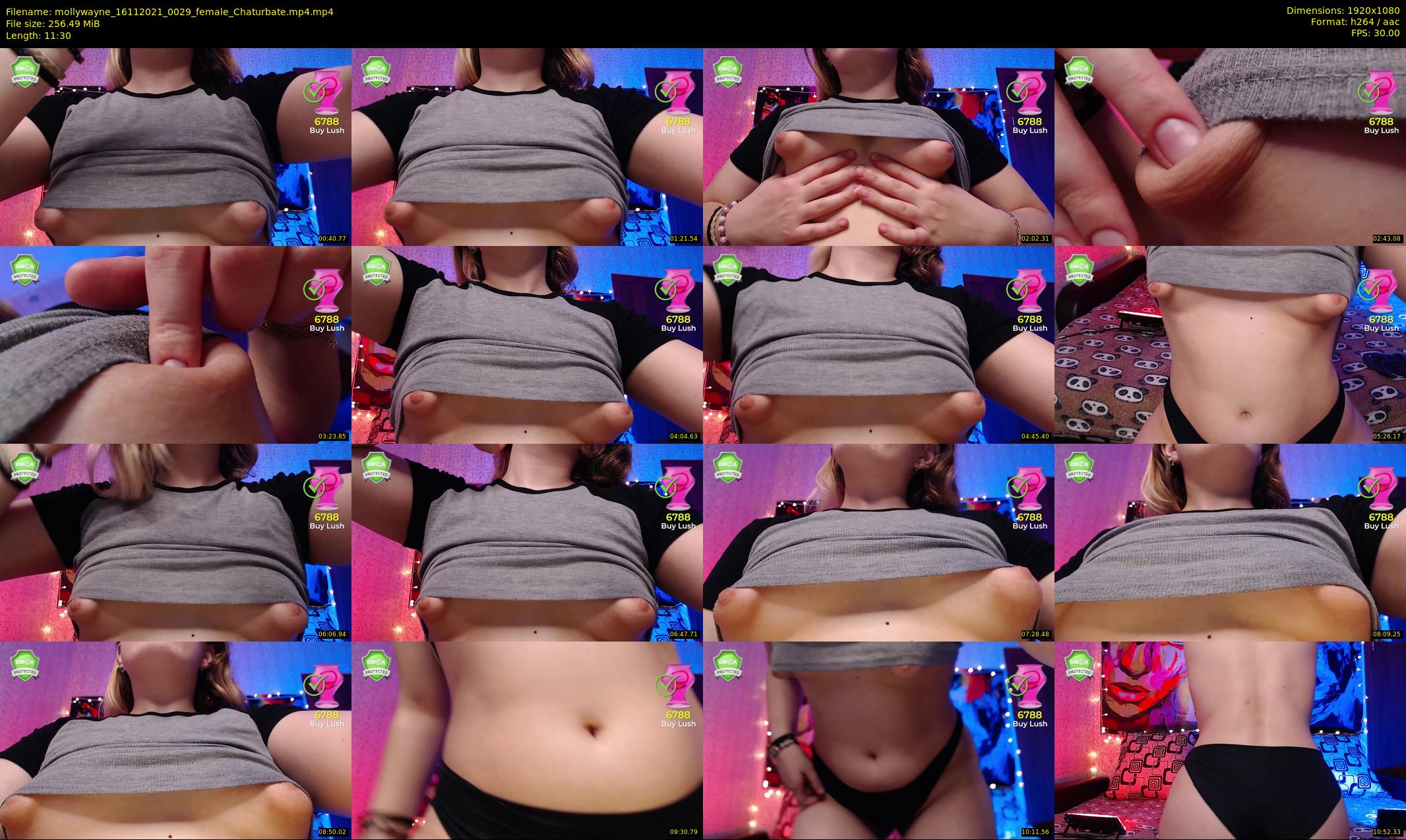mollywayne — 12 minute Chaturbate female cam show recording, 1080p, Nov 16, 2021