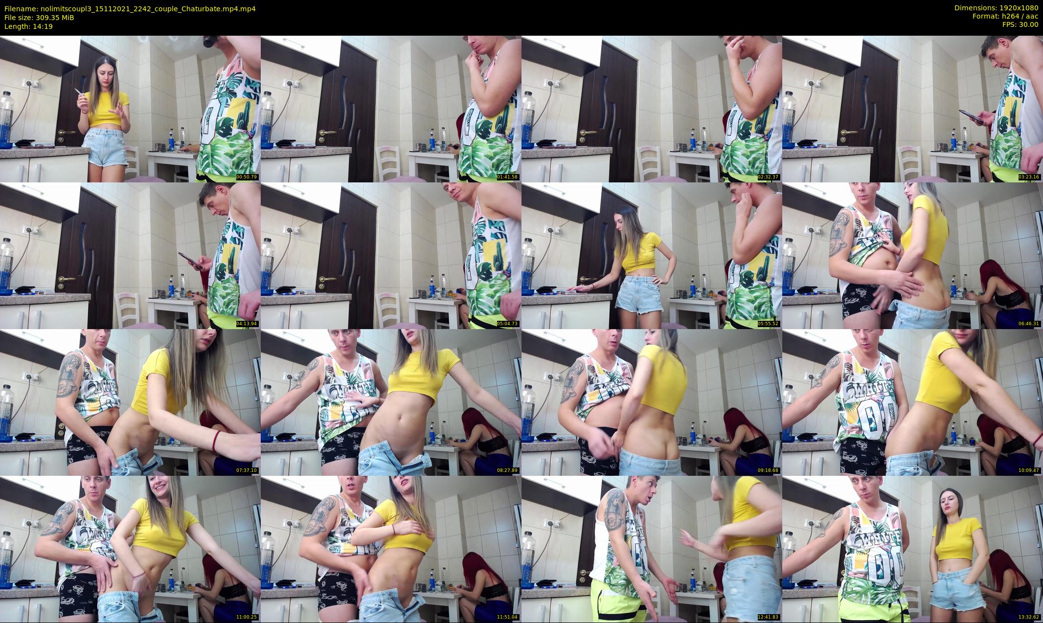 nolimitscoupl3 — 15 minute Chaturbate couple cam show recording, 1080p, Nov 15, 2021