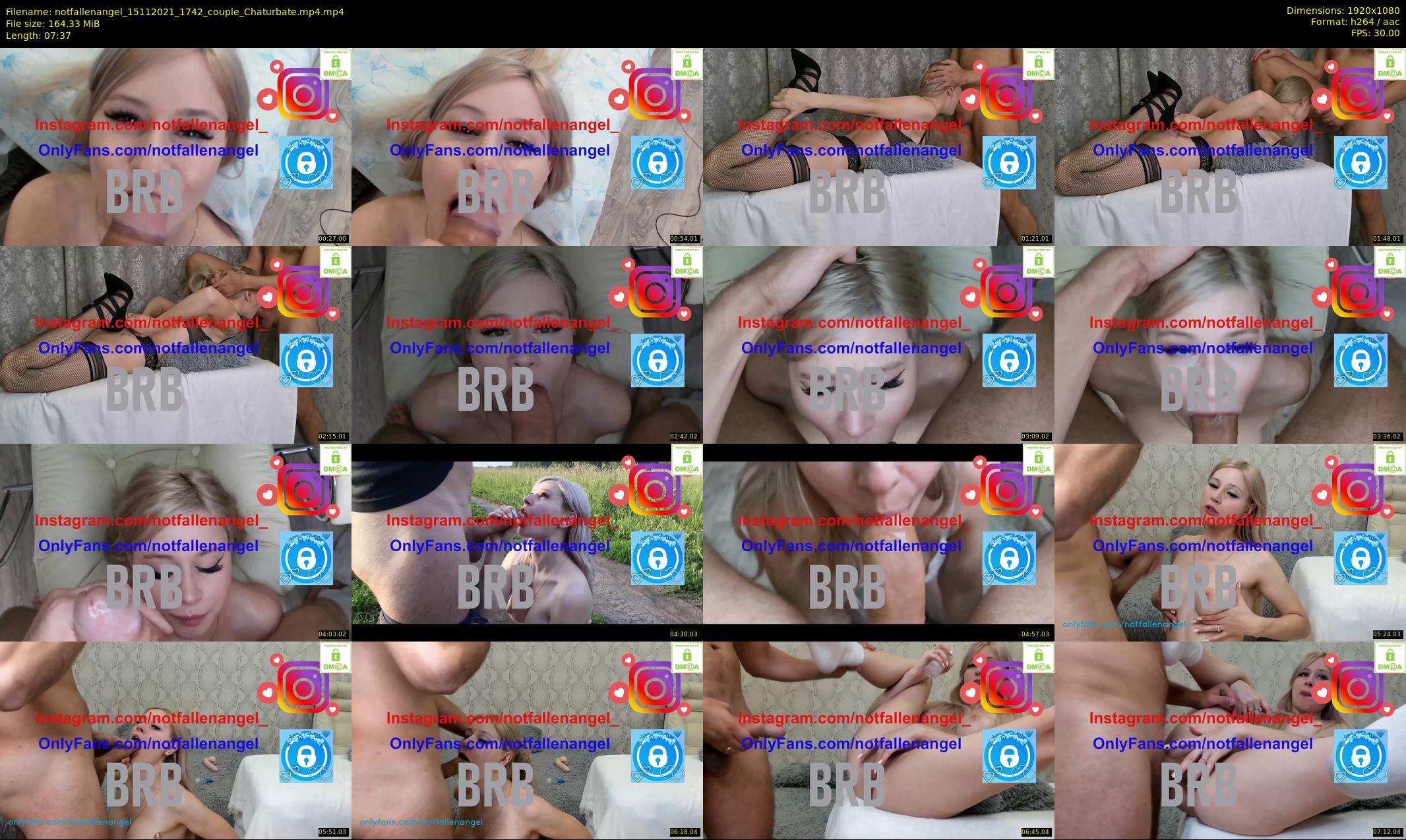 notfallenangel — 8 minute Chaturbate couple cam show recording, 1080p, Nov 15, 2021