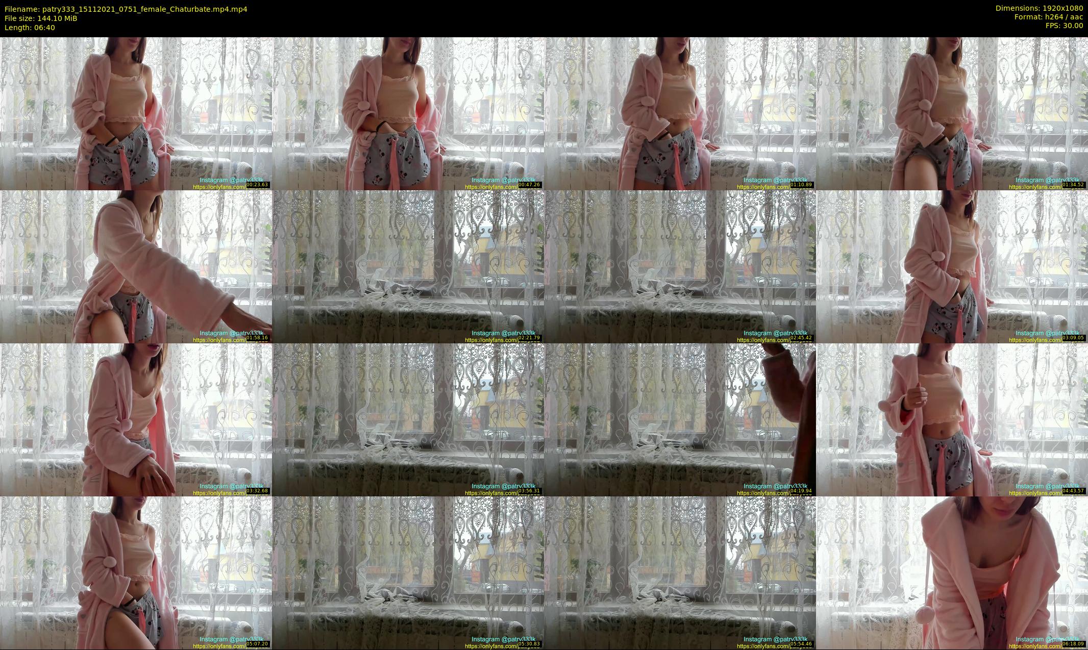 patry333 — 7 minute Chaturbate female cam show recording, 1080p, Nov 15, 2021