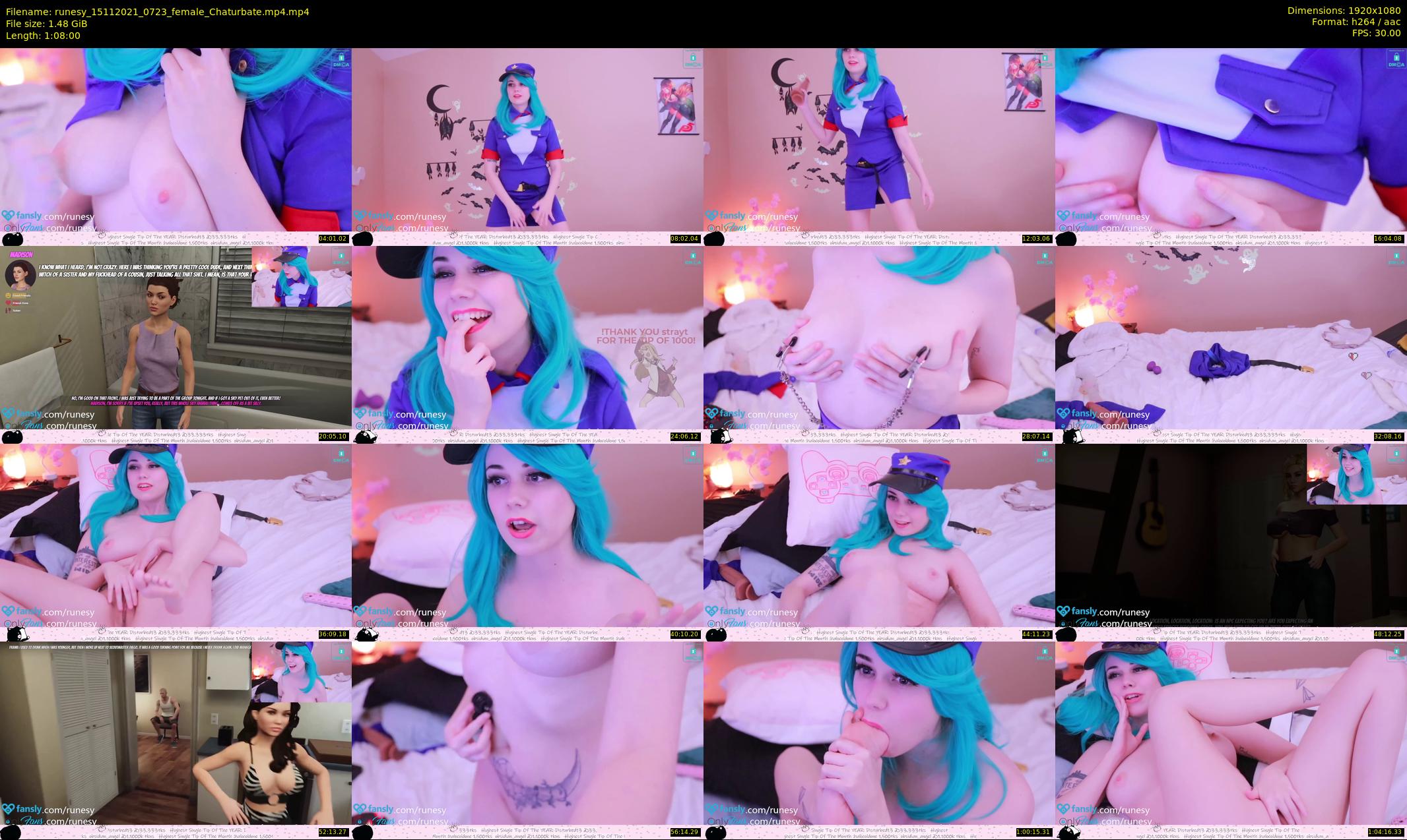 runesy — 68 minute Chaturbate female cam show recording, 1080p, Nov 15, 2021