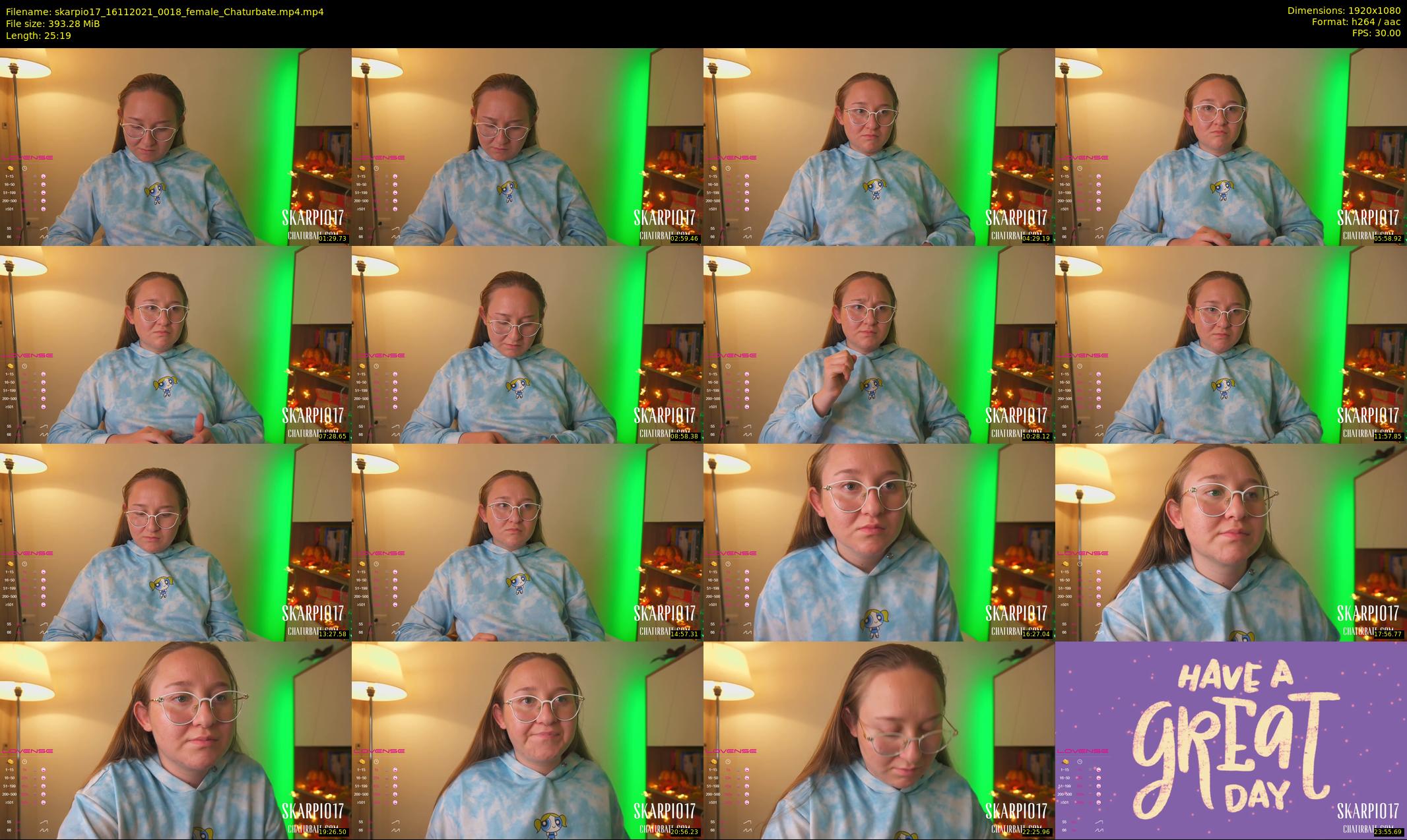 skarpio17 — 26 minute Chaturbate female cam show recording, 1080p, Nov 16, 2021