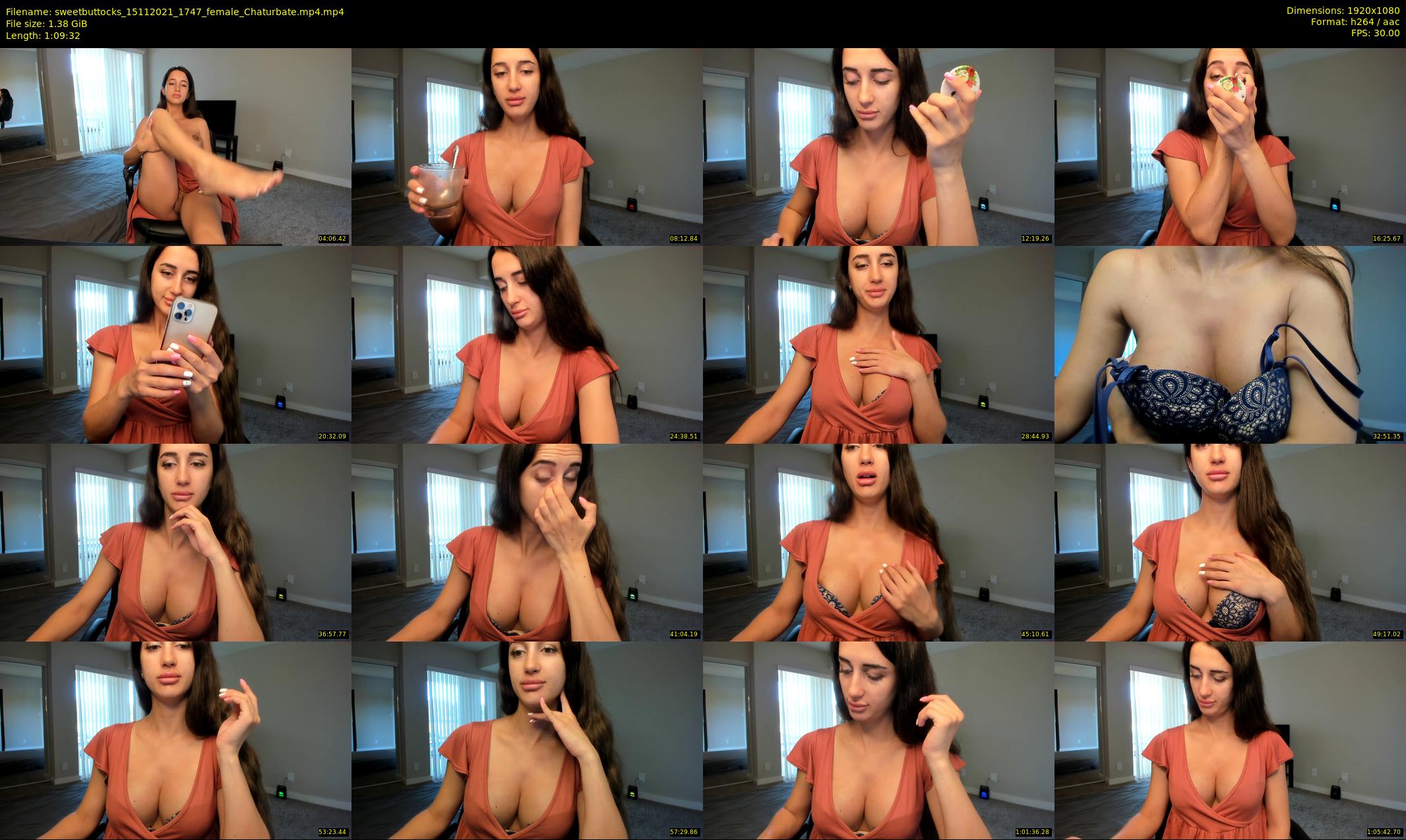 sweetbuttocks — 70 minute Chaturbate female cam show recording, 1080p, Nov 15, 2021