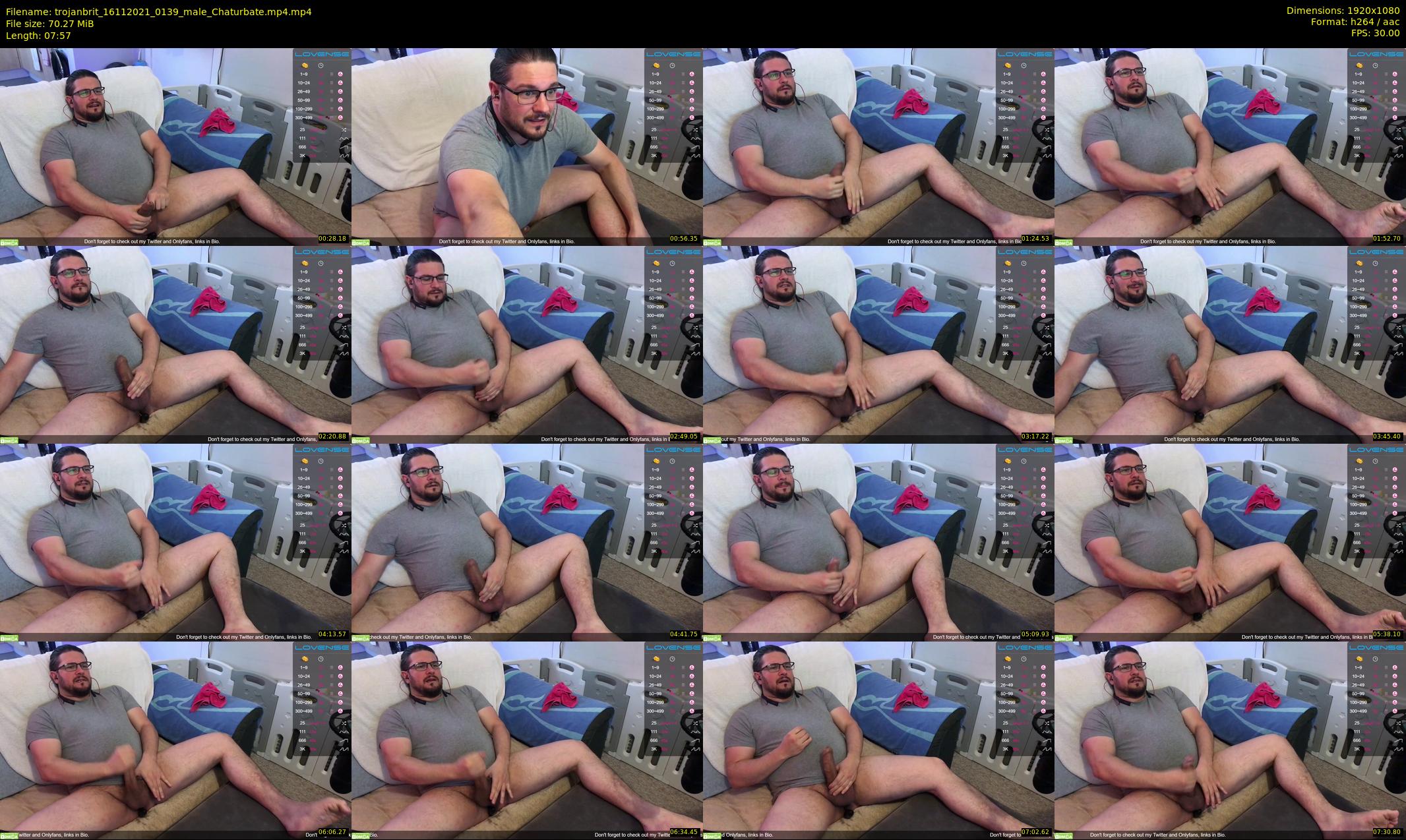 trojanbrit — 8 minute Chaturbate male cam show recording, 1080p, Nov 16, 2021