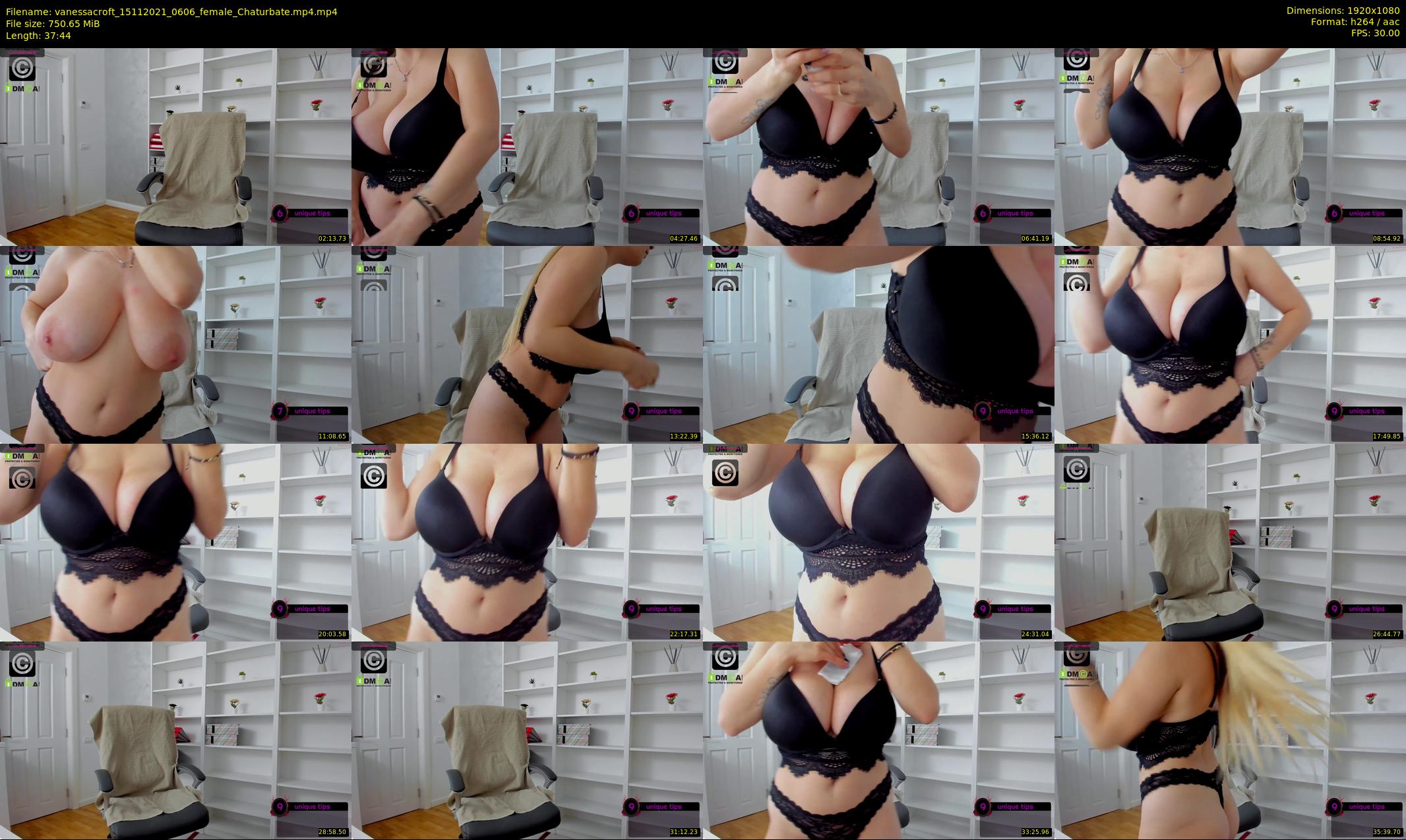 vanessacroft — 38 minute Chaturbate female cam show recording, 1080p, Nov 15, 2021