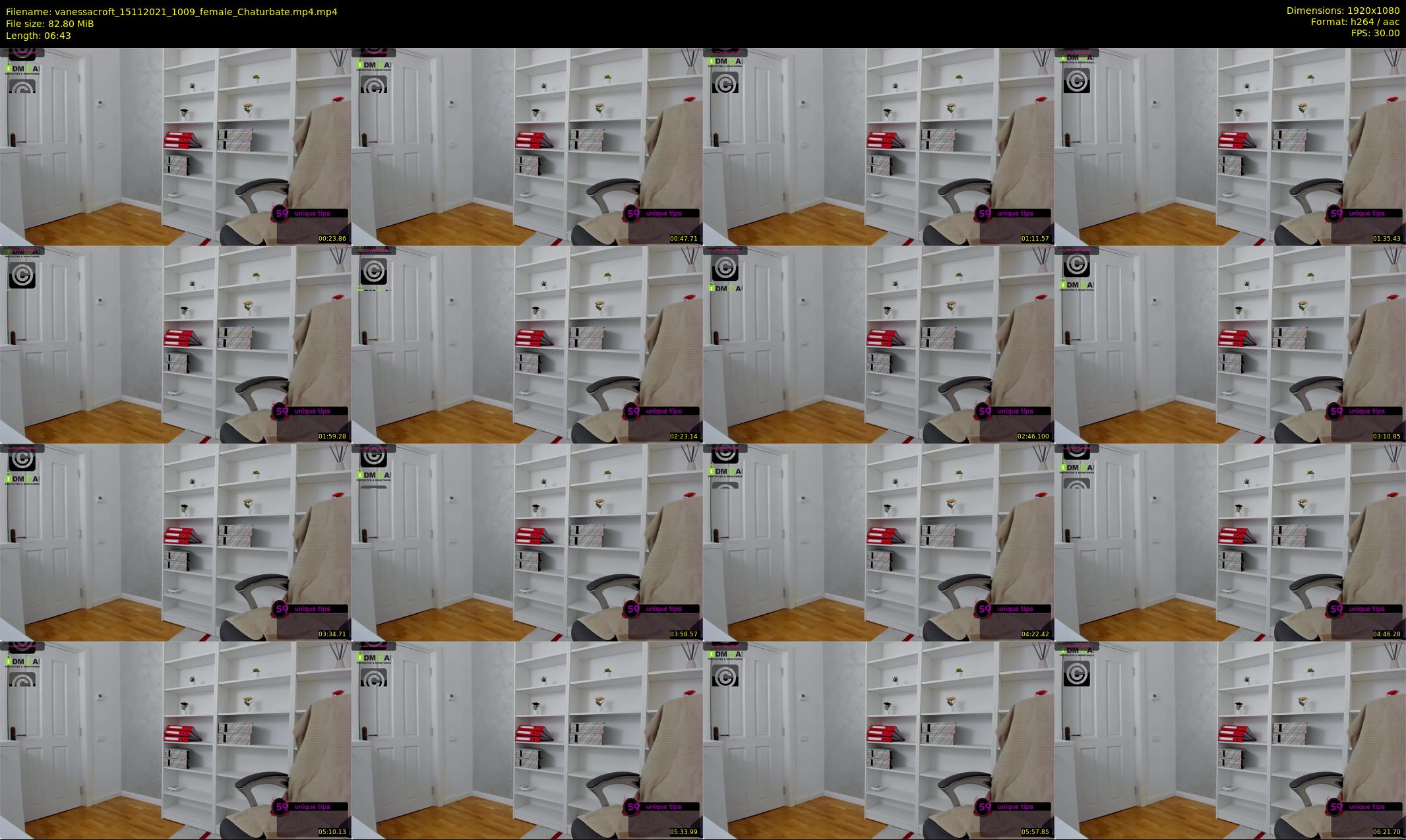 vanessacroft — 7 minute Chaturbate female cam show recording, 1080p, Nov 15, 2021