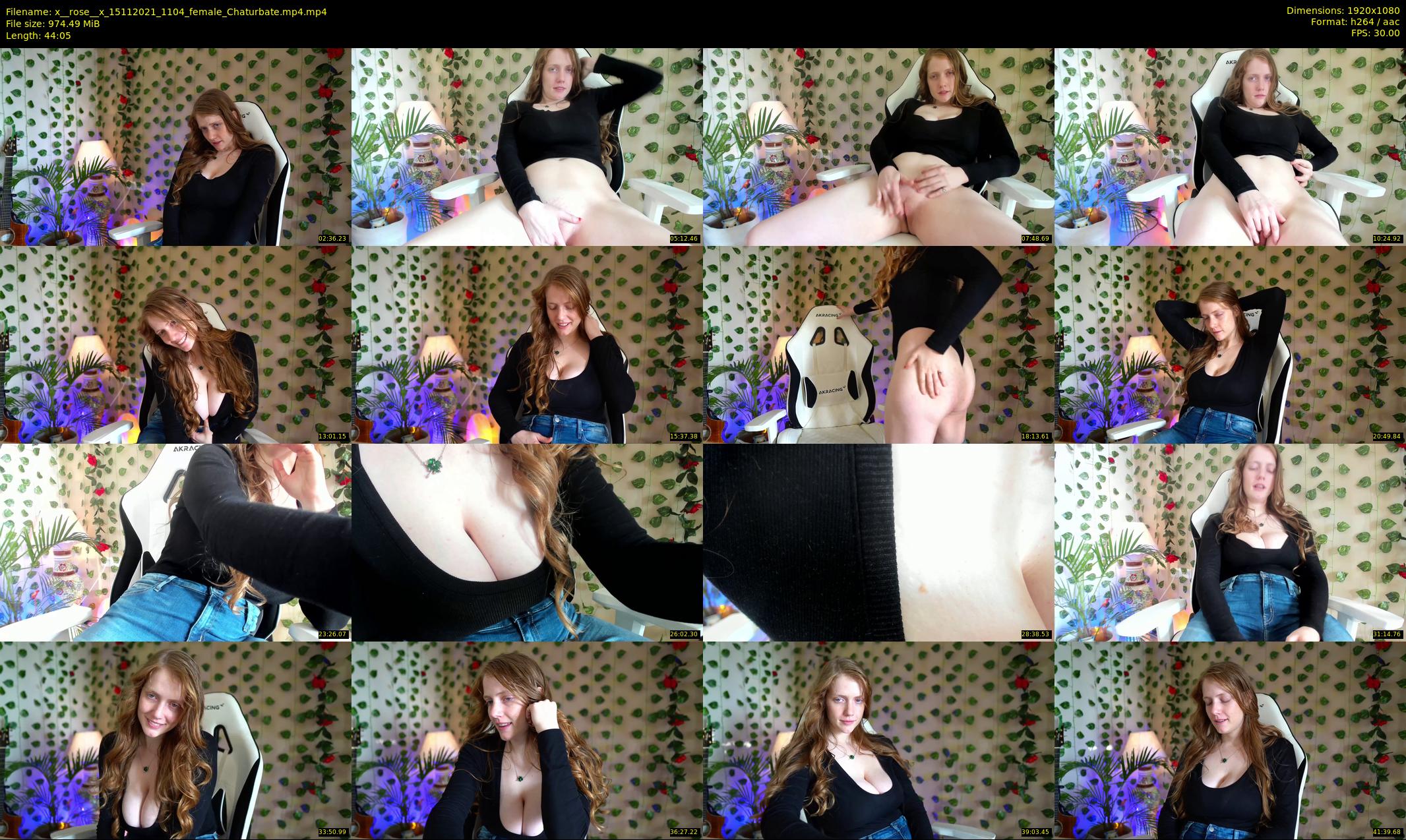 x__rose__x — 45 minute Chaturbate female cam show recording, 1080p, Nov 15, 2021